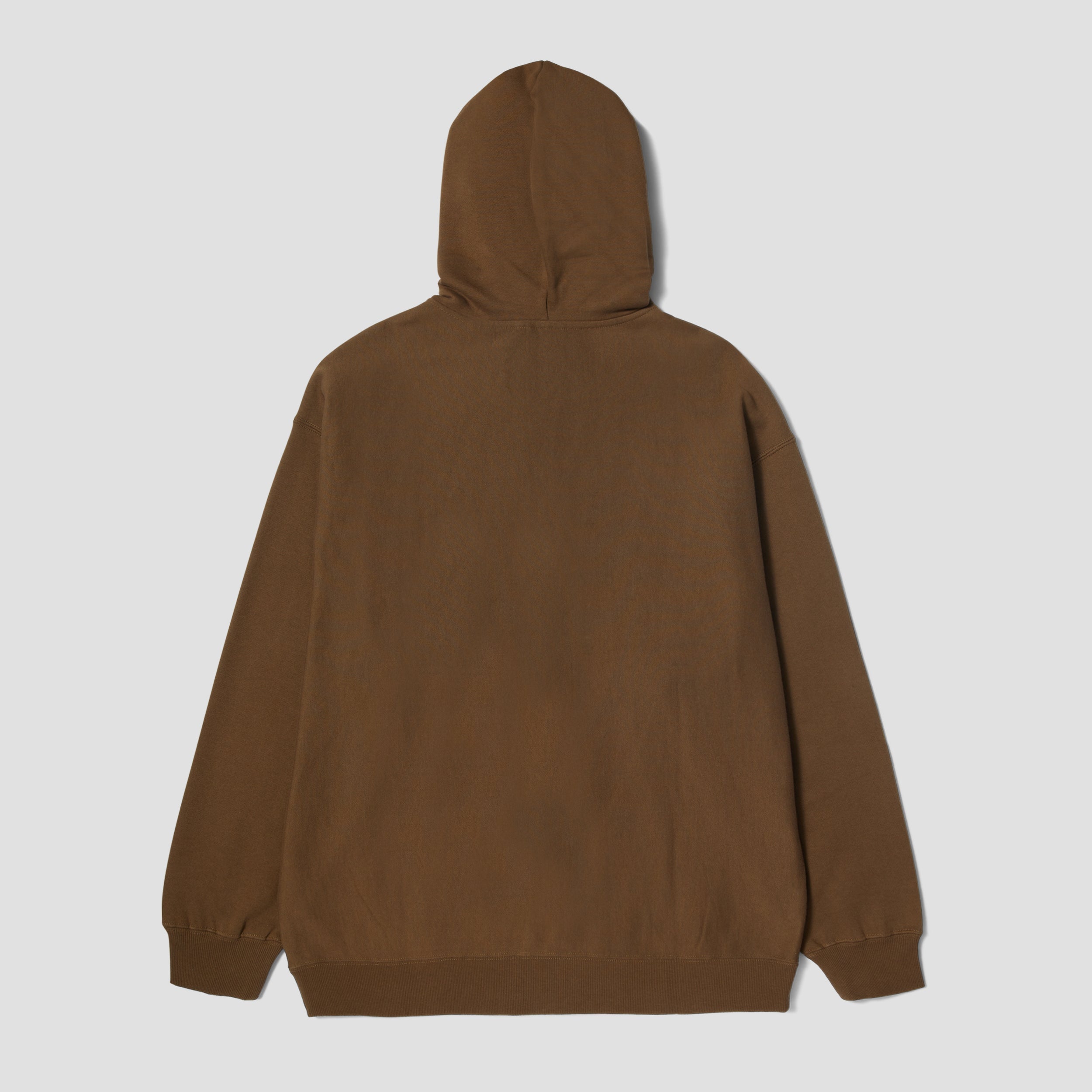 HUF Outlines Heavy Weight Full Zip Fleece Brown