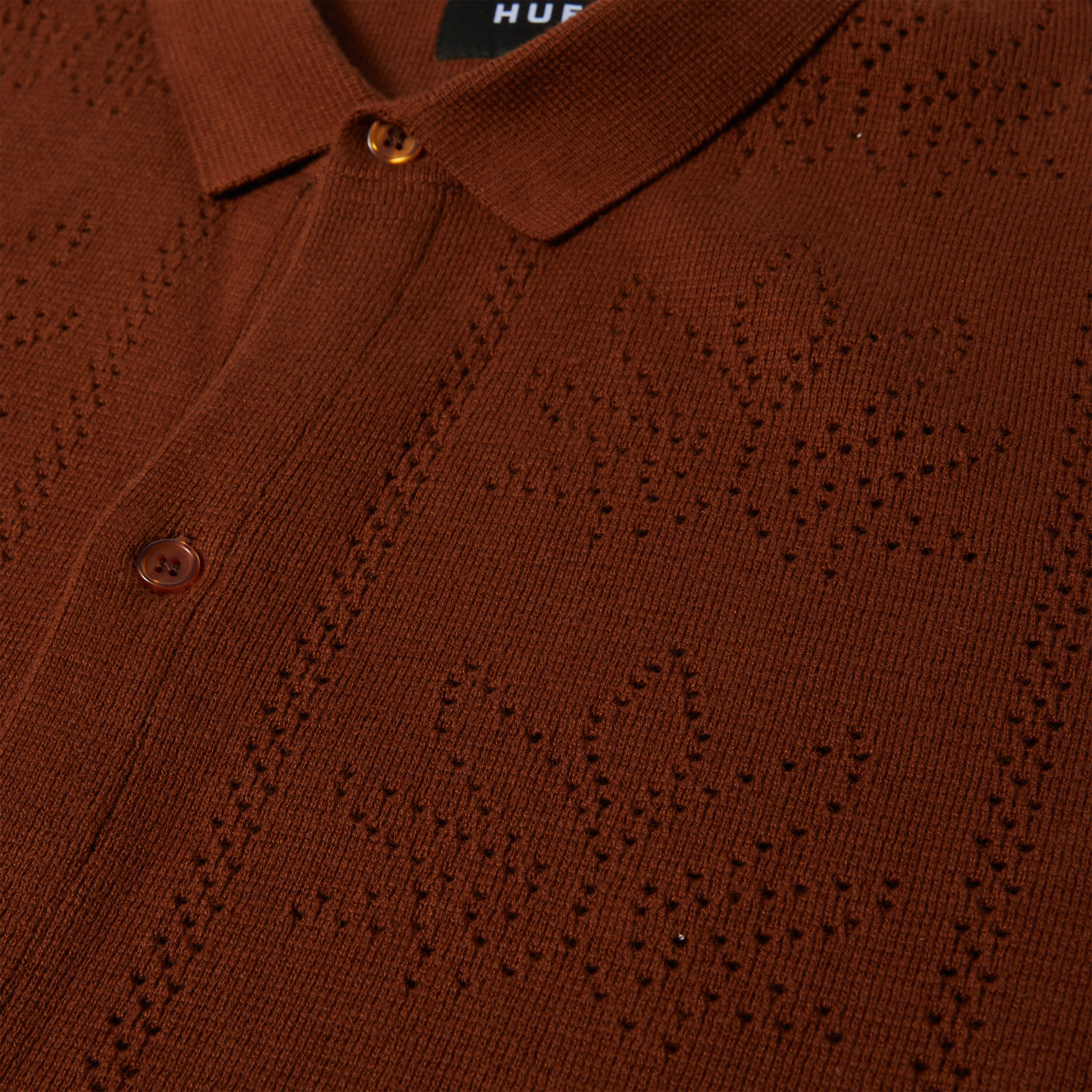 Huf Plantlife Perforated Shortsleeve Knit Top Sierra