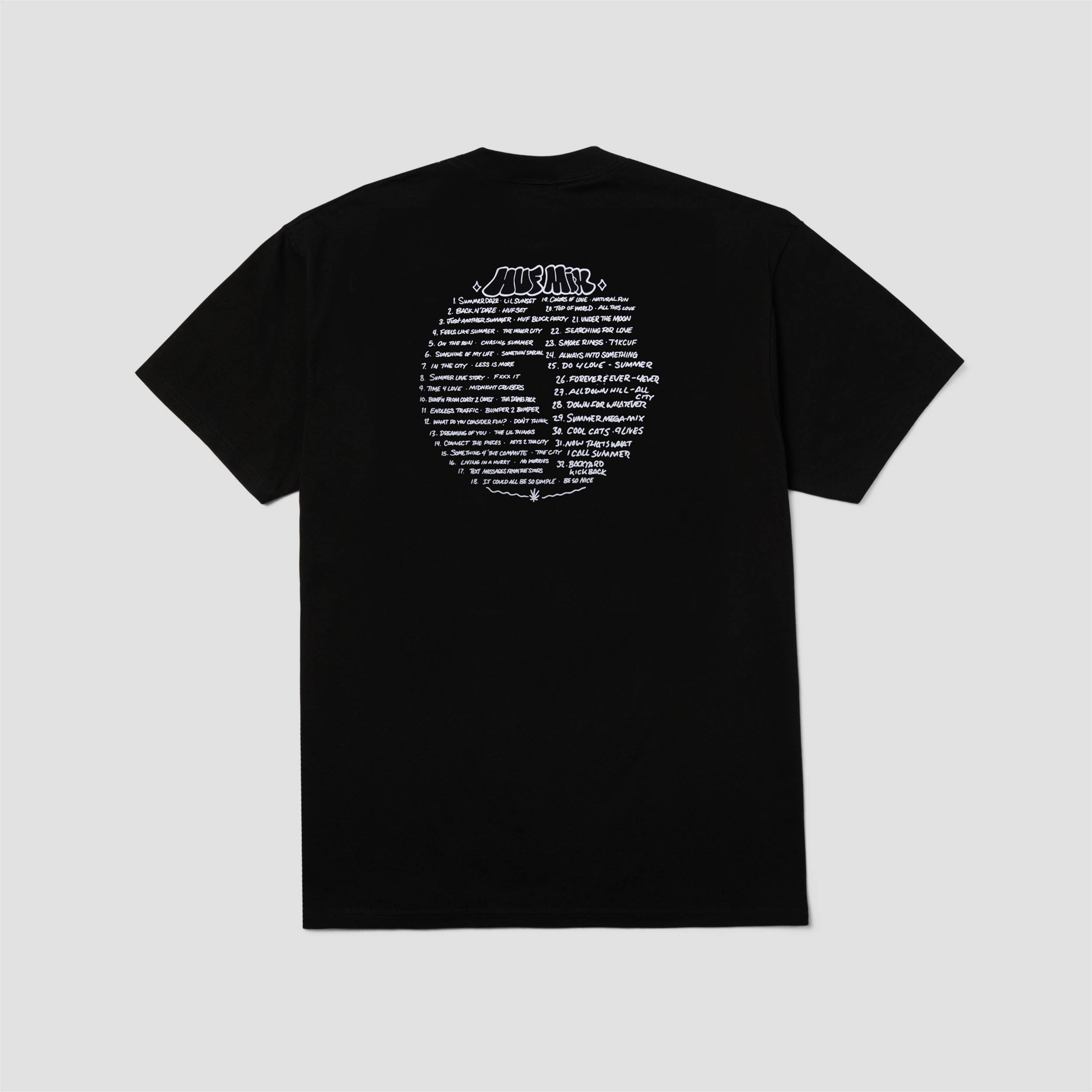 Huf Playlist T-Shirt Black