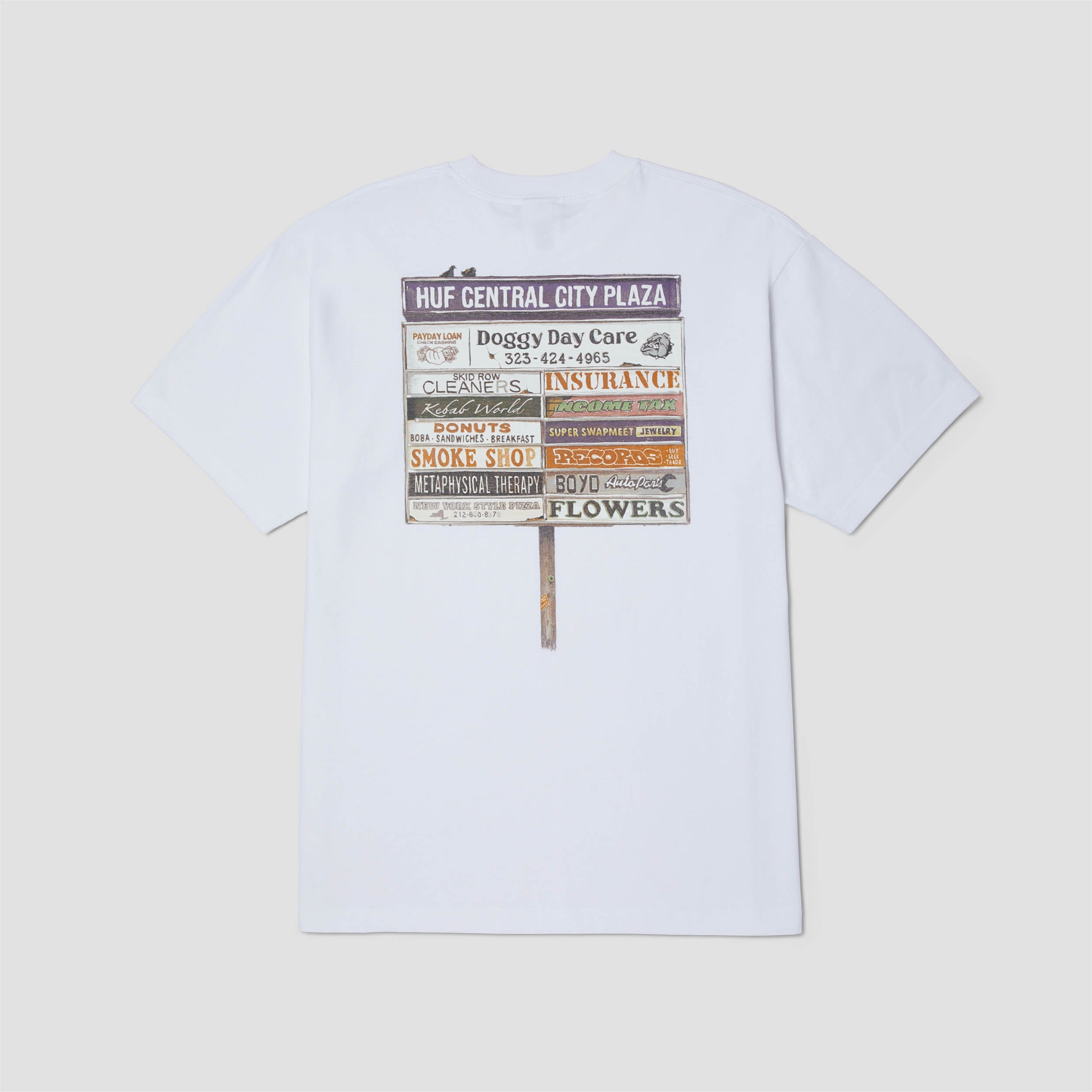 HUF Plaza Shortsleeve T-Shirt White