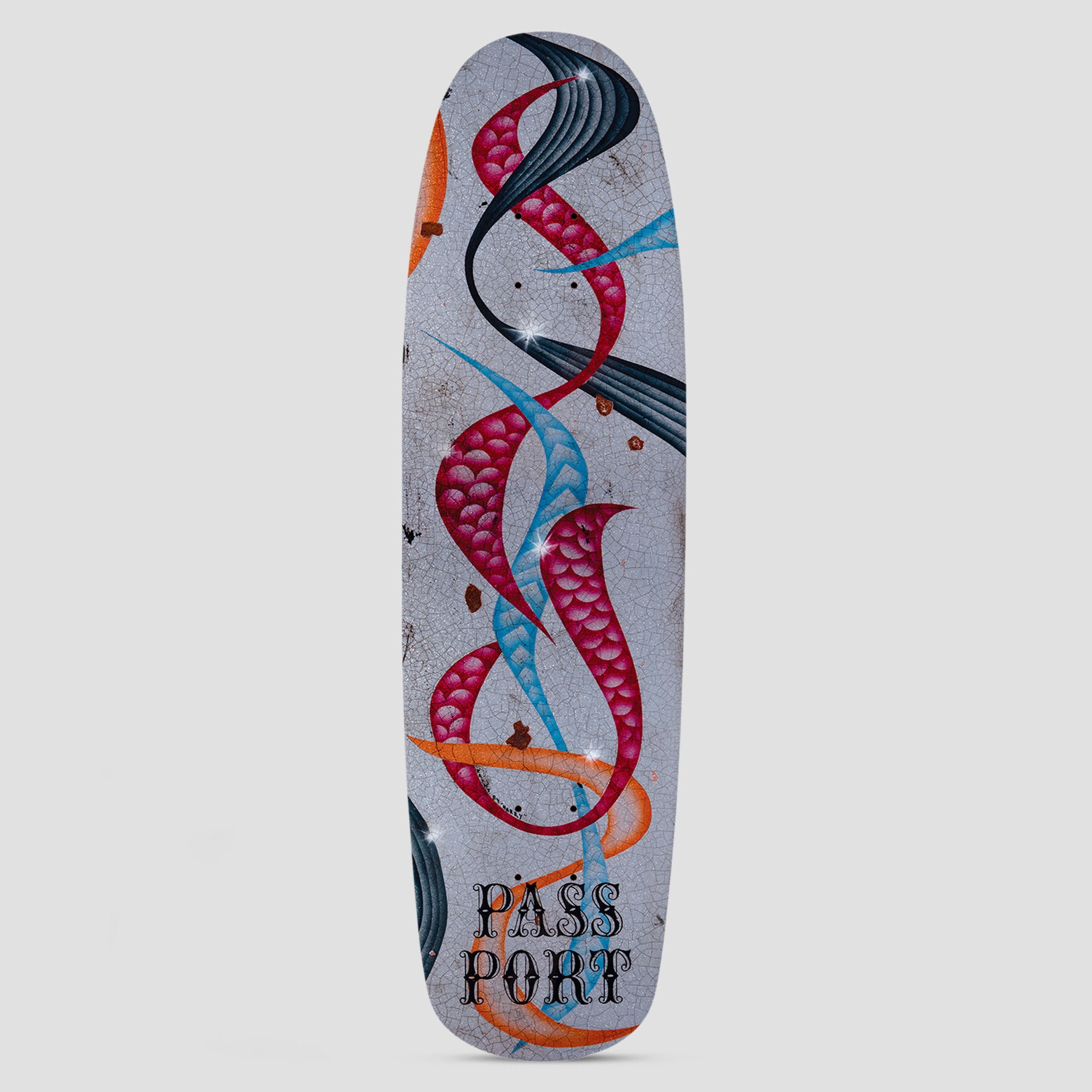 Passport 8.6 Aged Airbrush Series Scales Softie Skateboard Deck