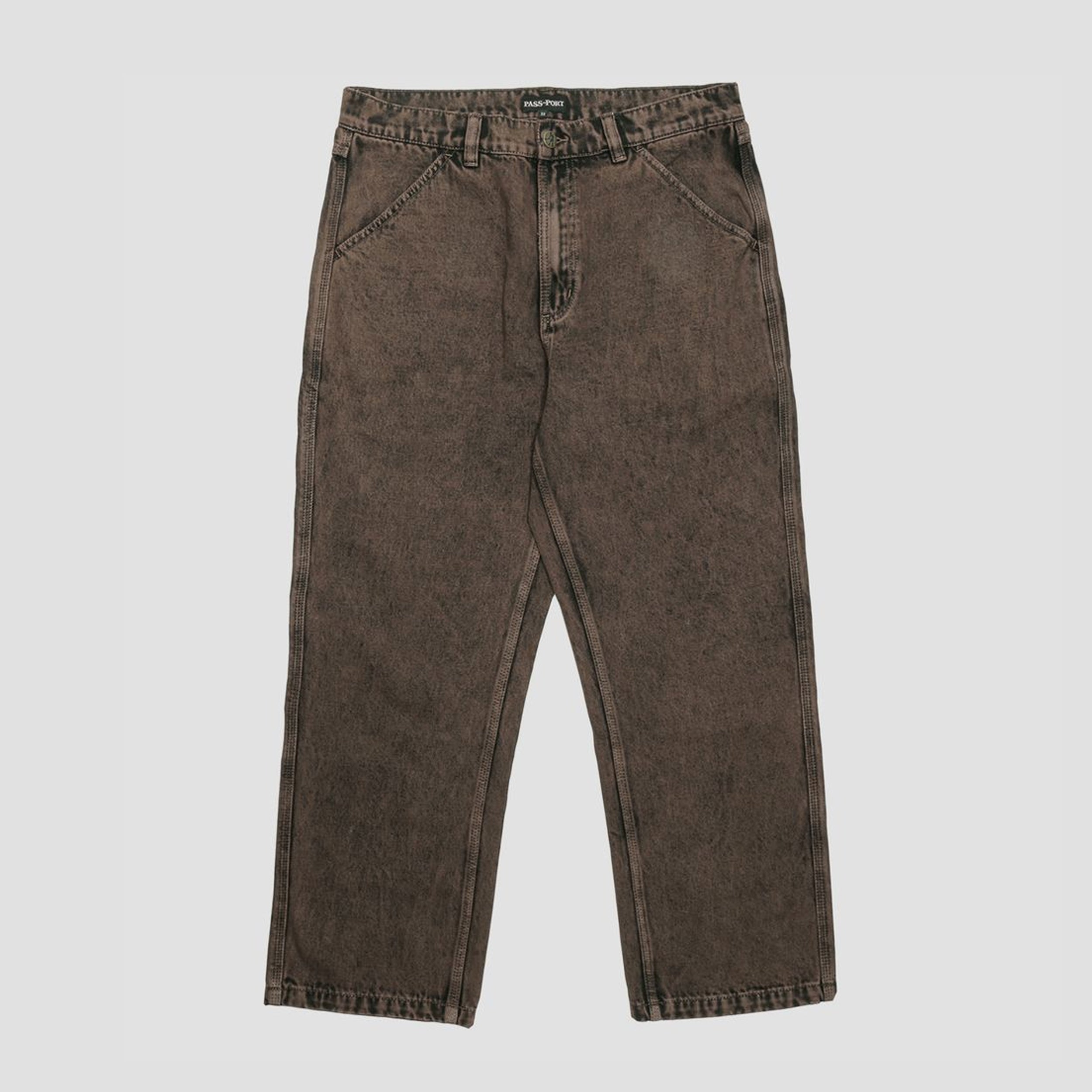 Passport Workers Club Jean Over-Dye Brown