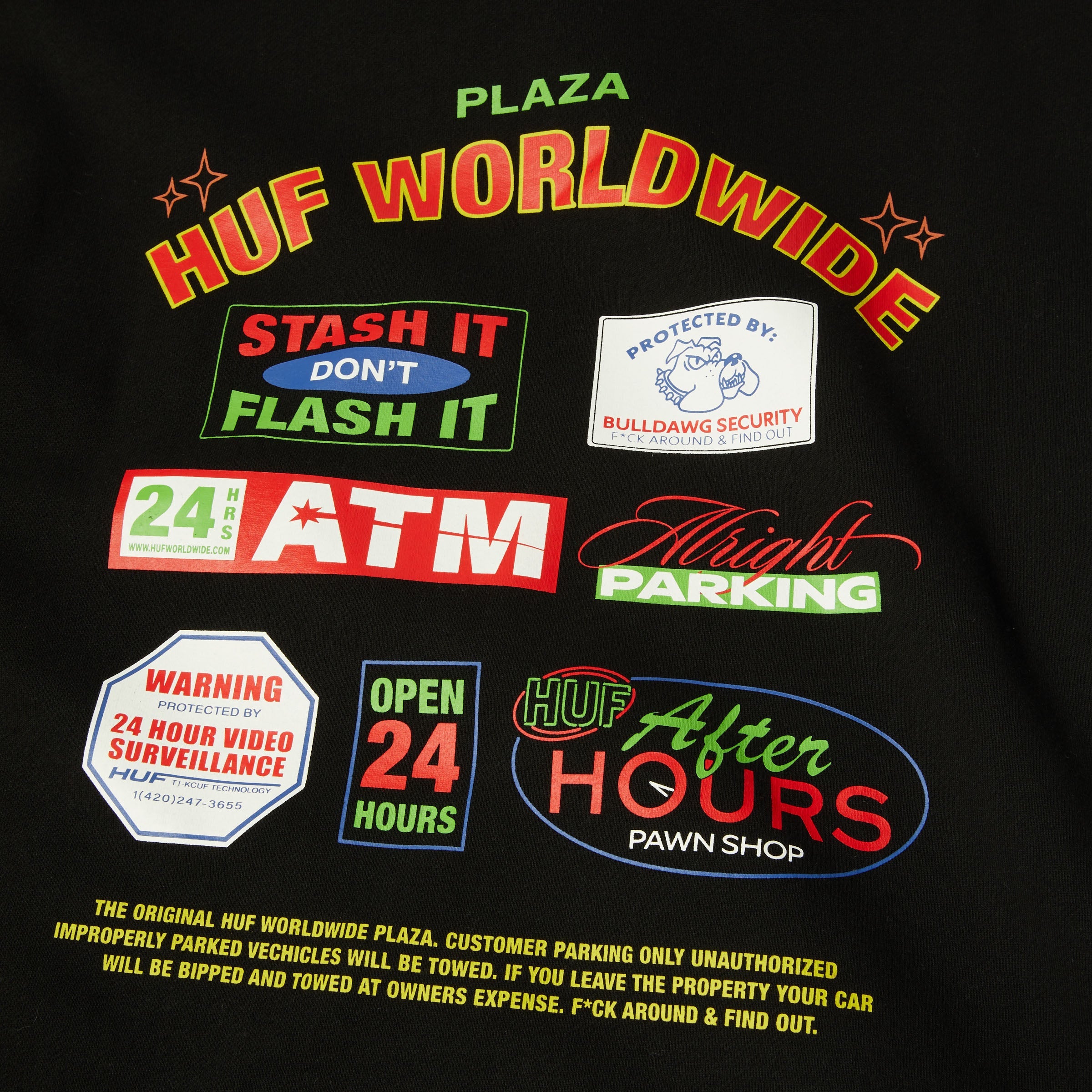 HUF Promo Hood Black