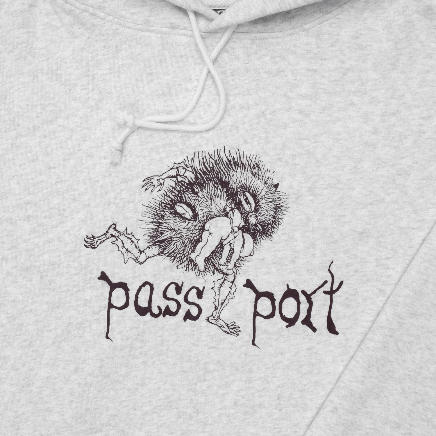 Passport Banksia Hoodie White Marle