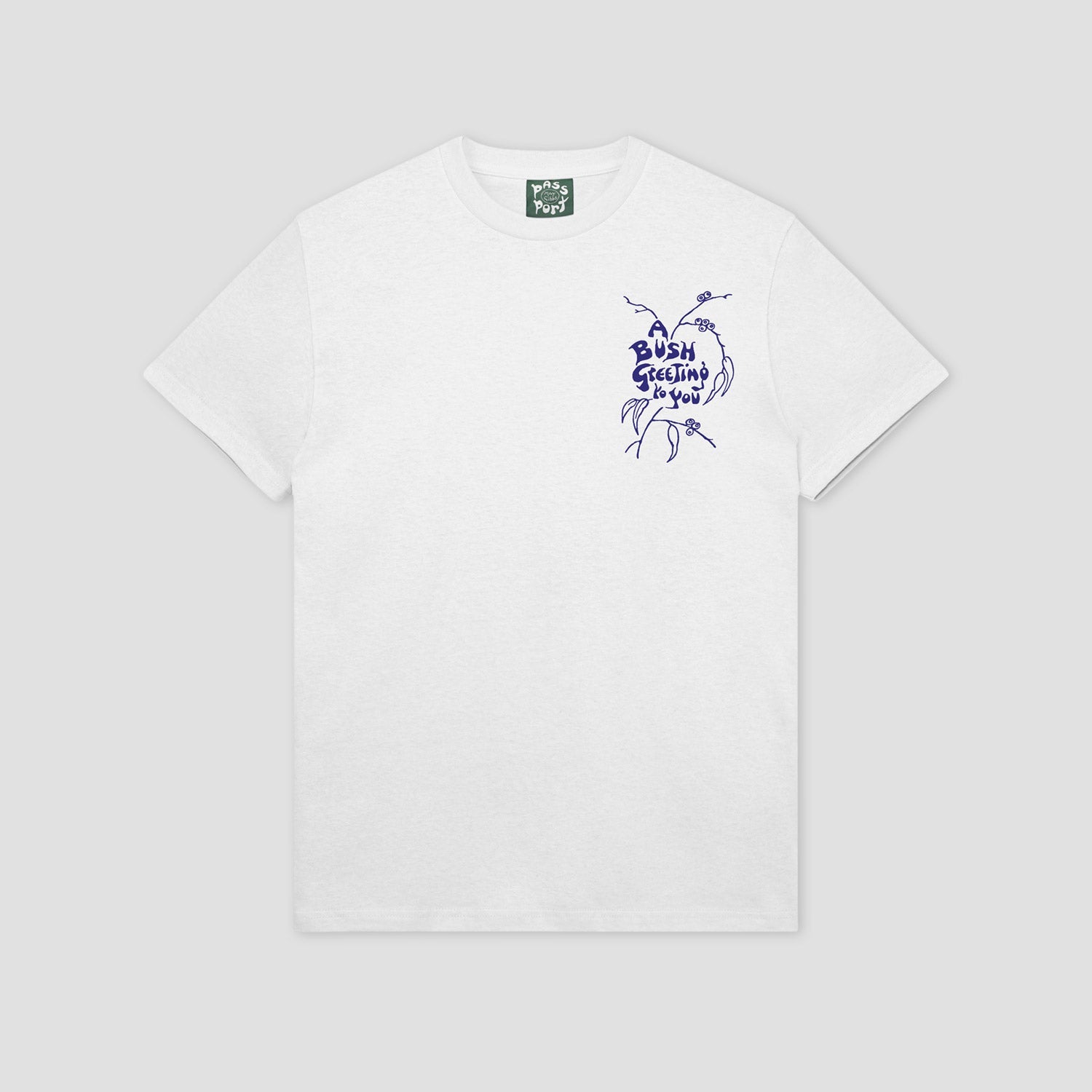 Passport Bush Greeting T-Shirt White