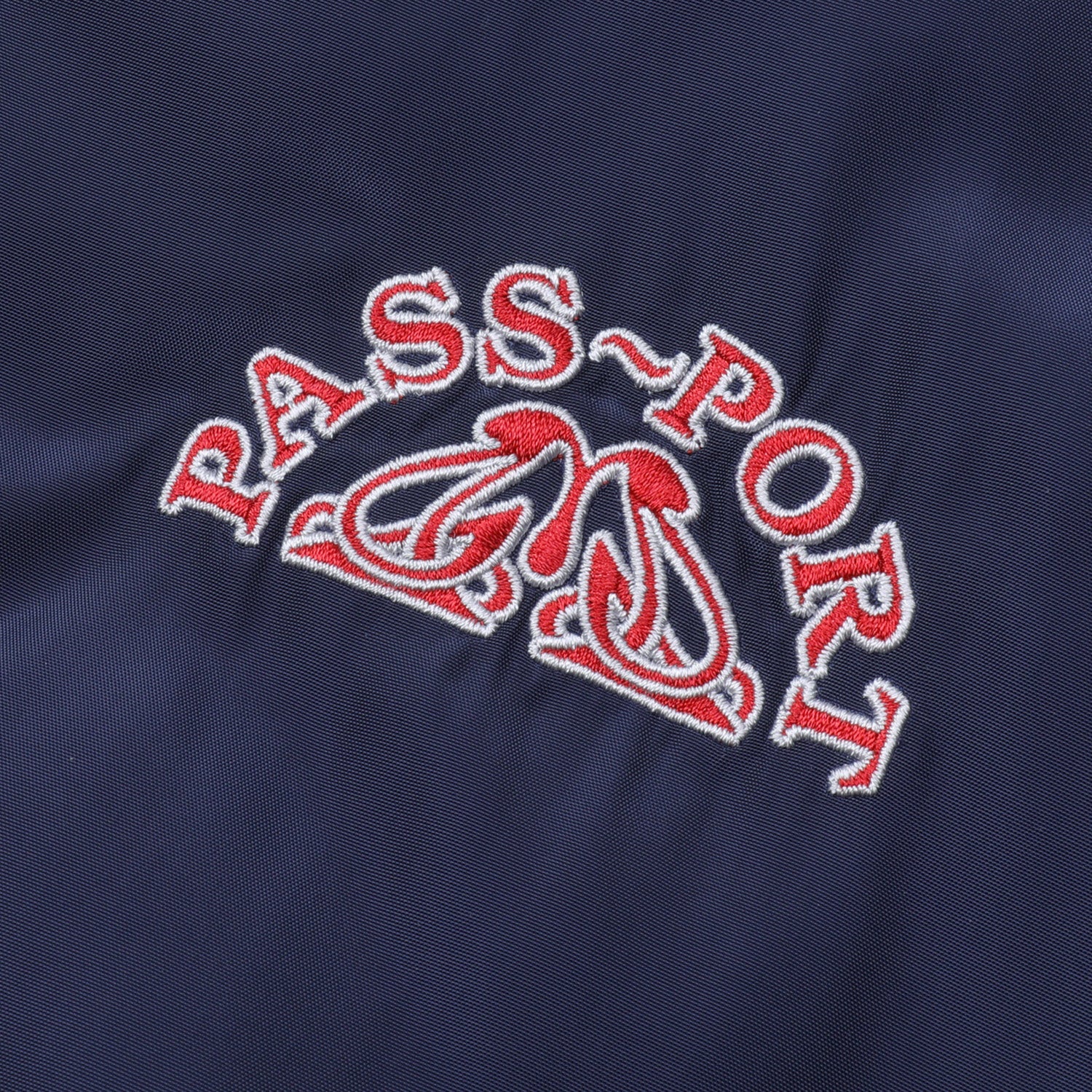 Passport Crystal Embroidery Freight Jacket Navy