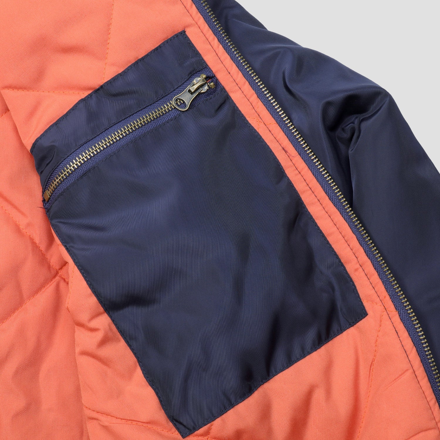 Passport Crystal Embroidery Freight Jacket Navy