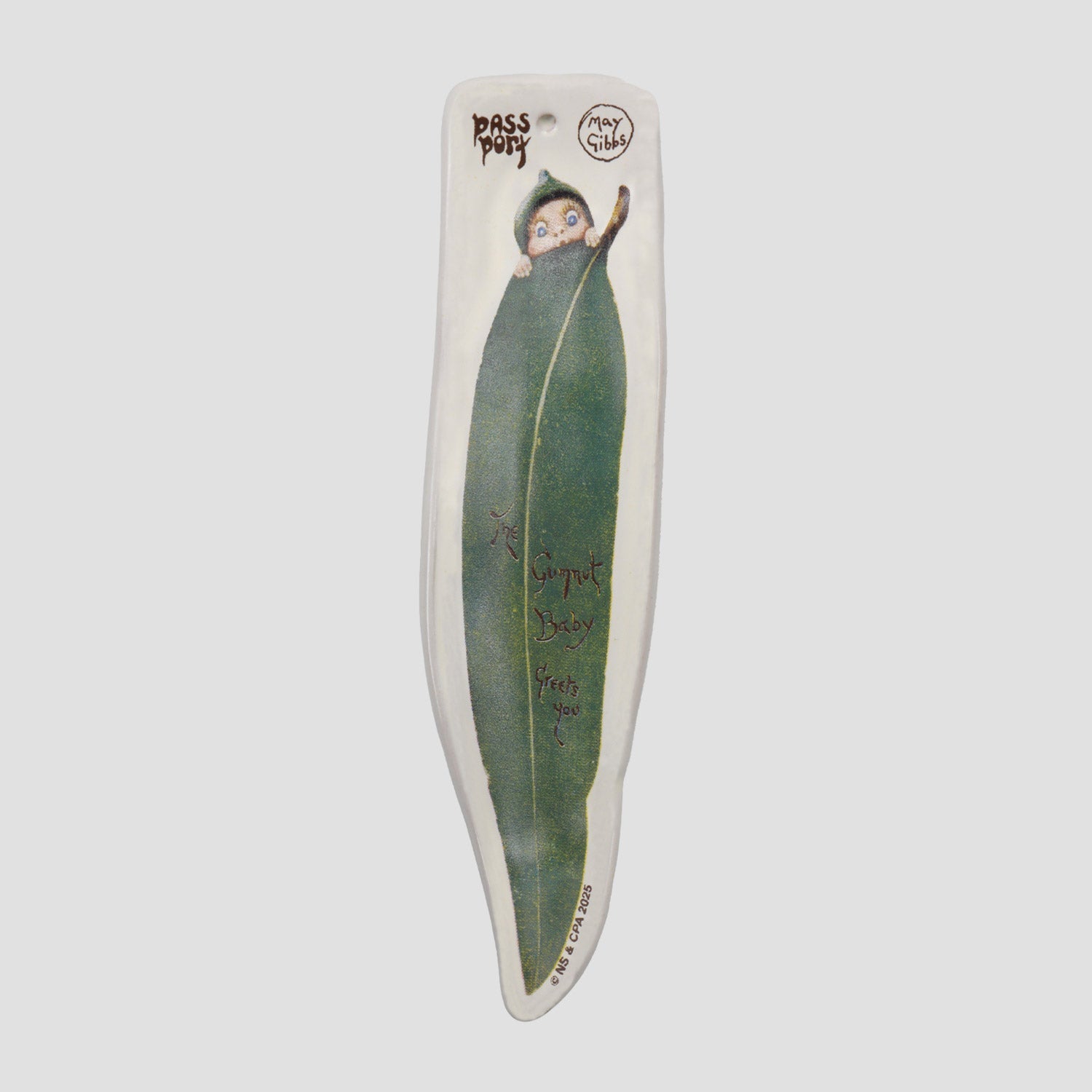 Passport Gumleaf Ceramic Incense Holder Natural