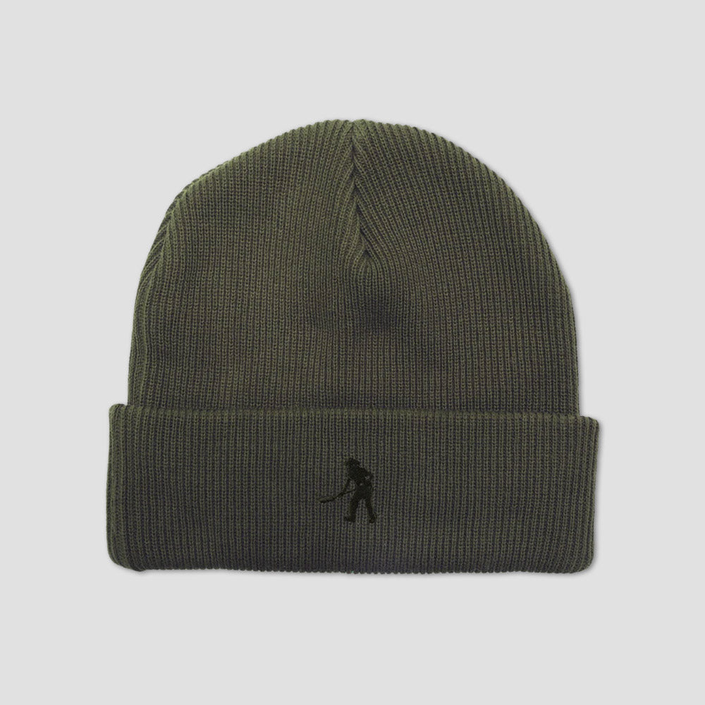 Passport Solid Cotton Beanie Dark Military