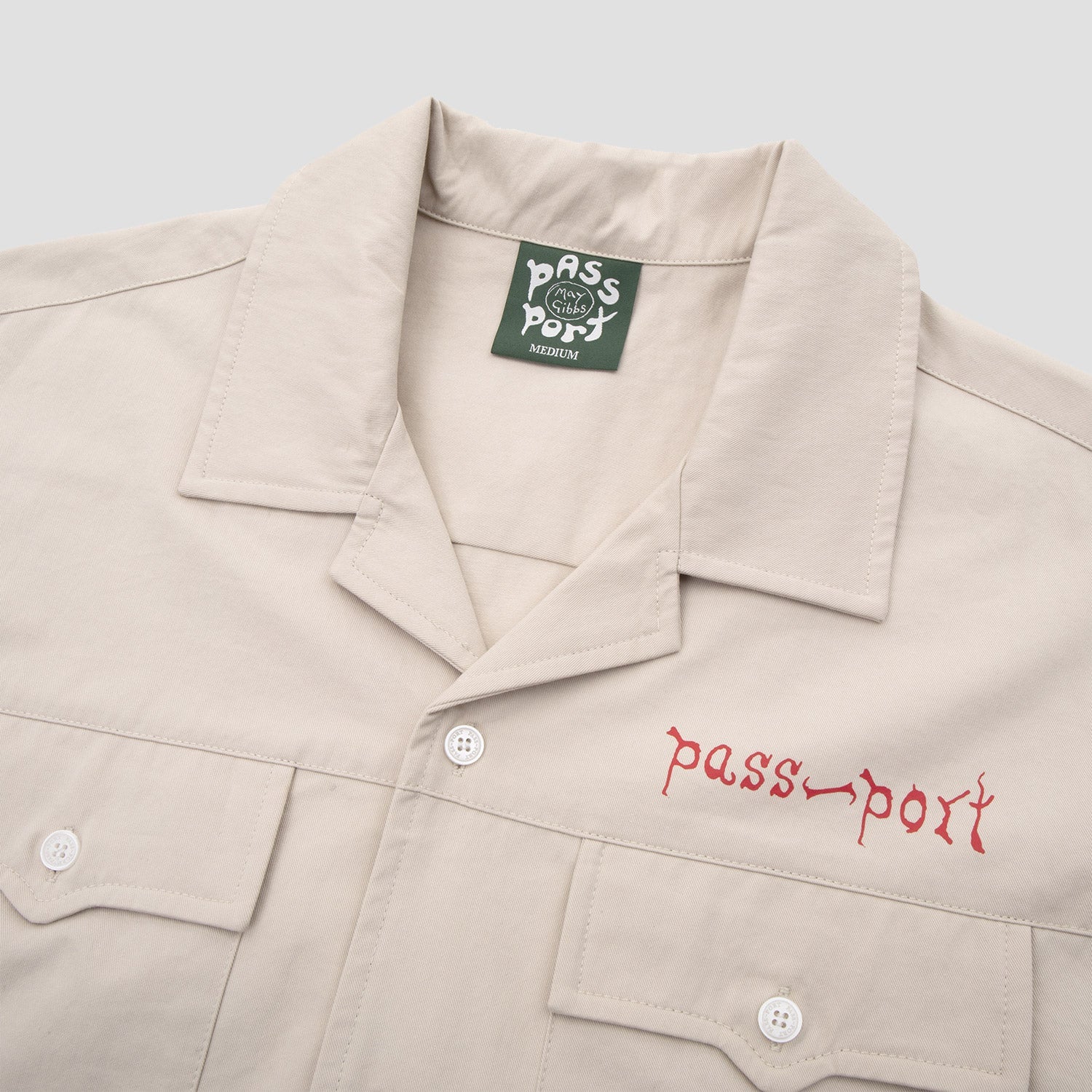 Passport Webbed Bed Packers Shirt Bone