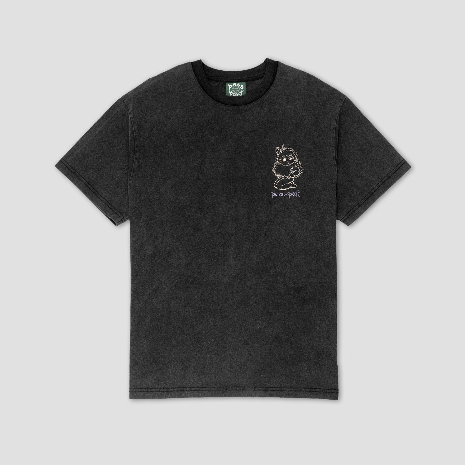 Passport Webbed Bed T-Shirt Acid Black