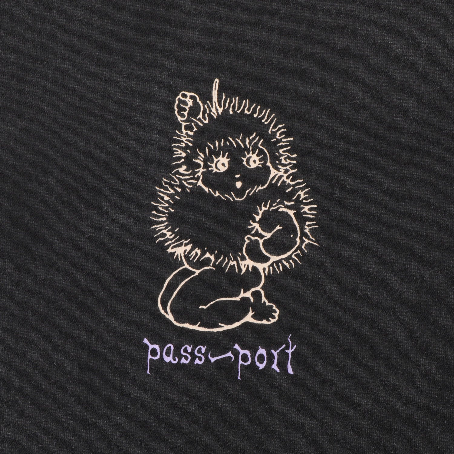 Passport Webbed Bed T-Shirt Acid Black