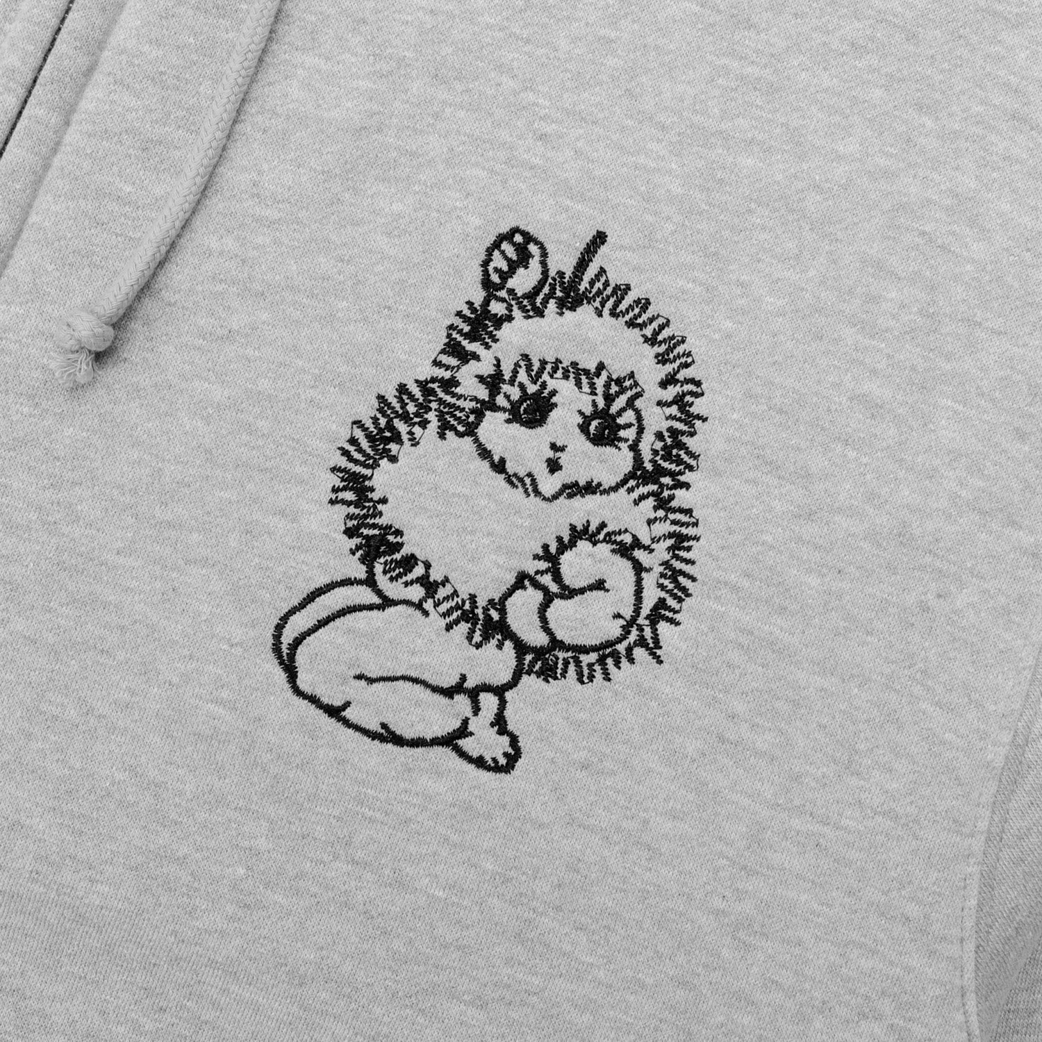 Passport Webbed Bed Zip Hoodie Ash