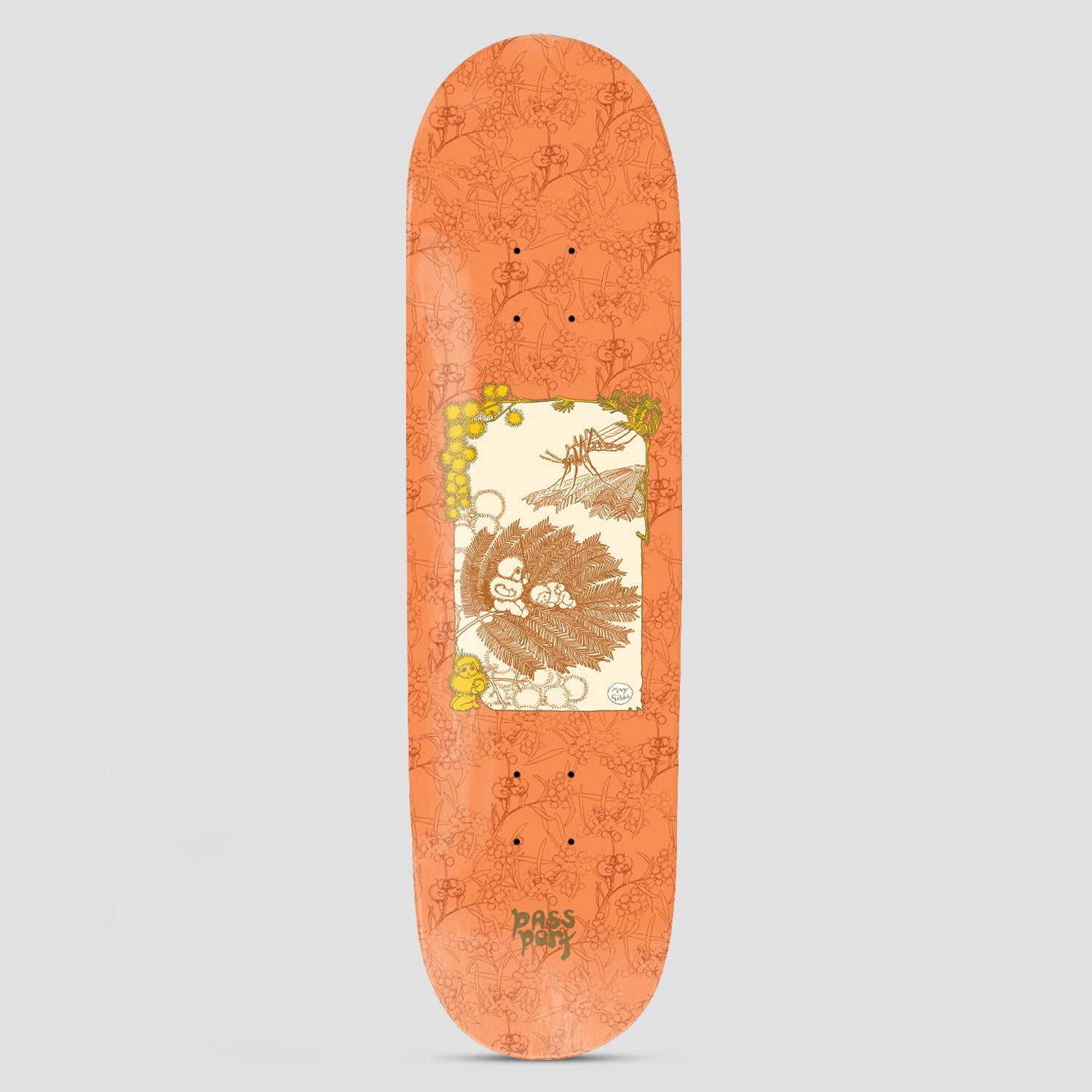 Passport x May Gibbs 8.125 Wattle Baby Skateboard Deck
