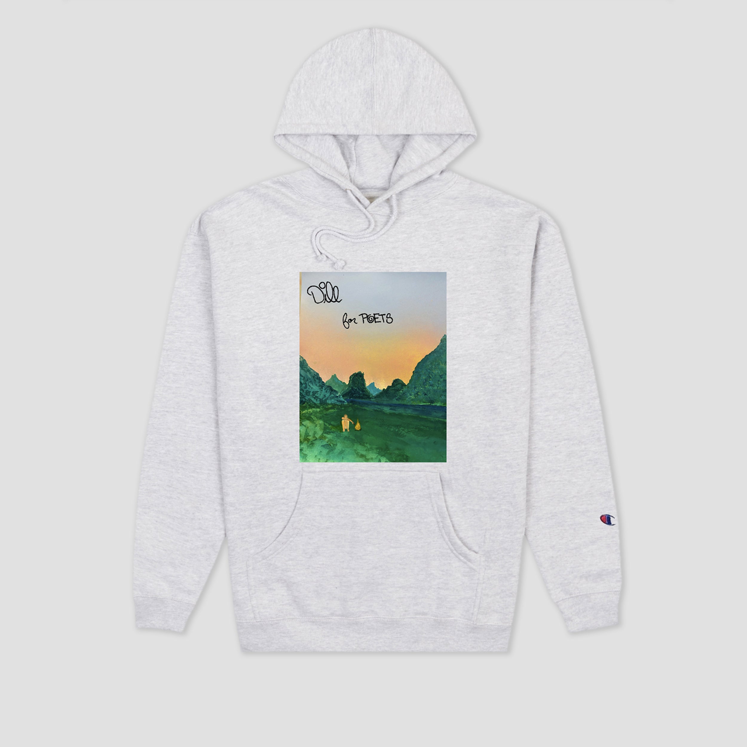 Poets Dill for Poets Hoodie Heather Grey