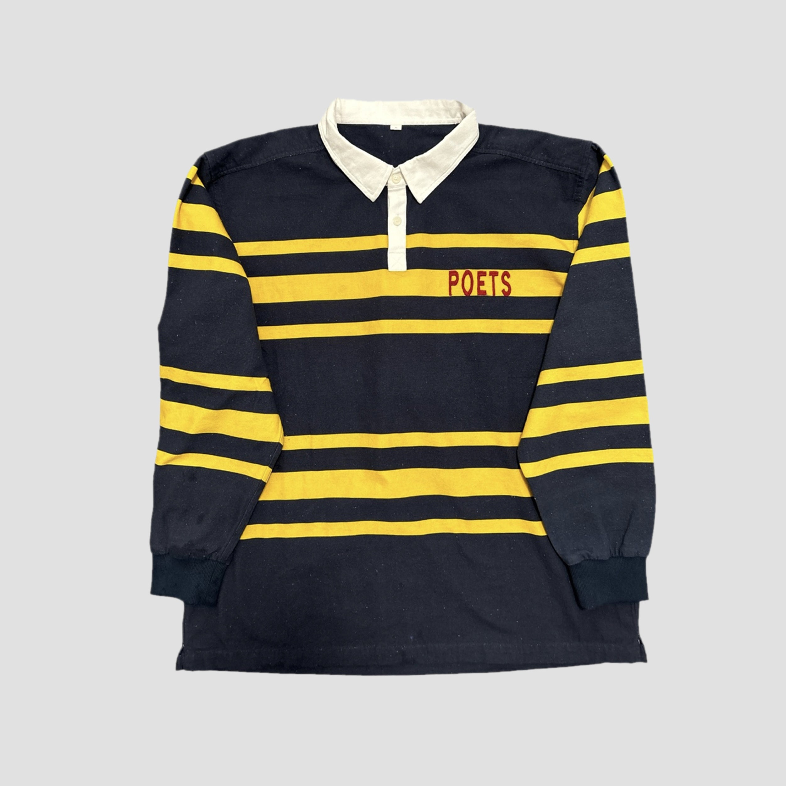 Poets Poets Rugby Shirt Navy / Yellow