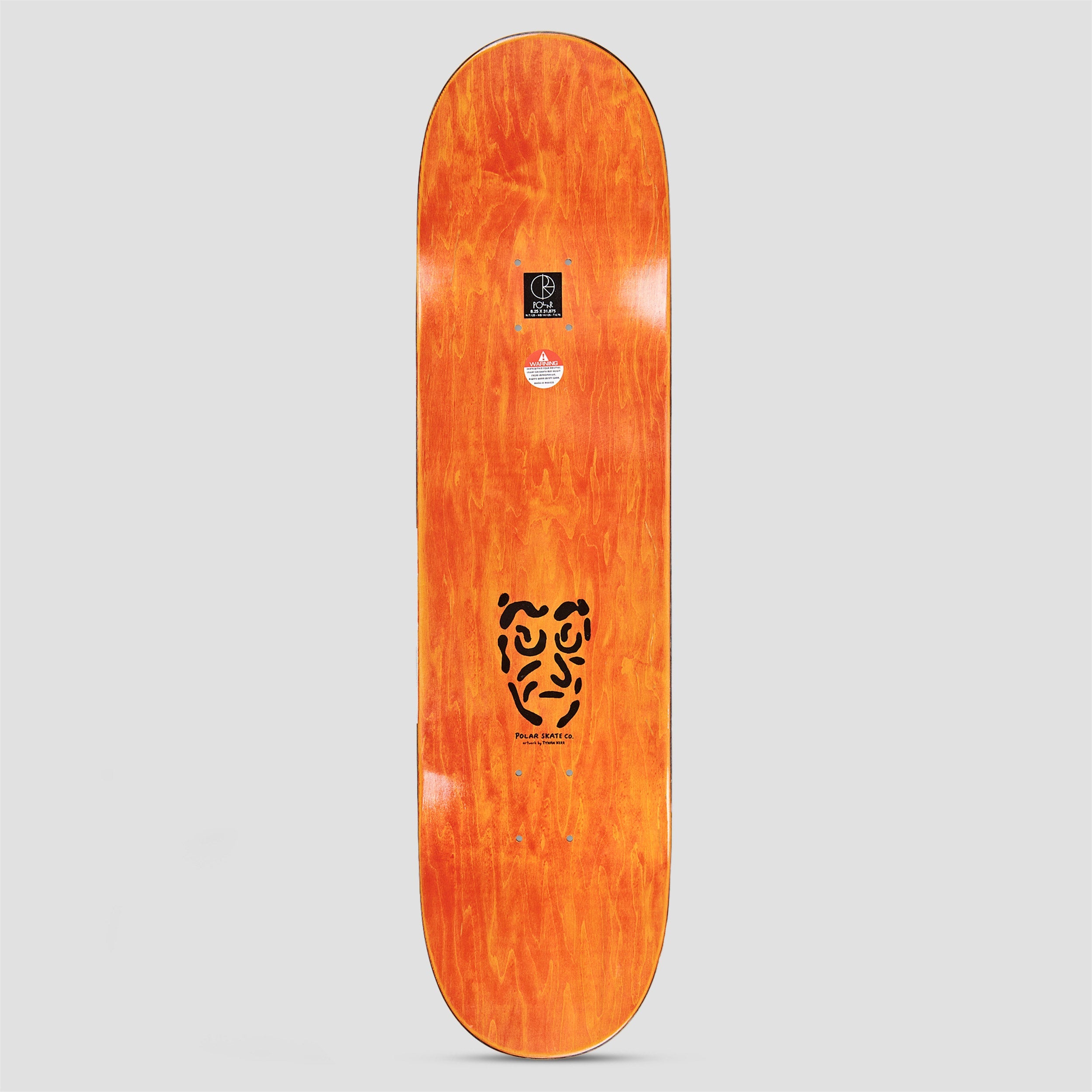 Polar 8.25 Oskar Rozenberg Facescape Wheel Wells Skateboard Deck