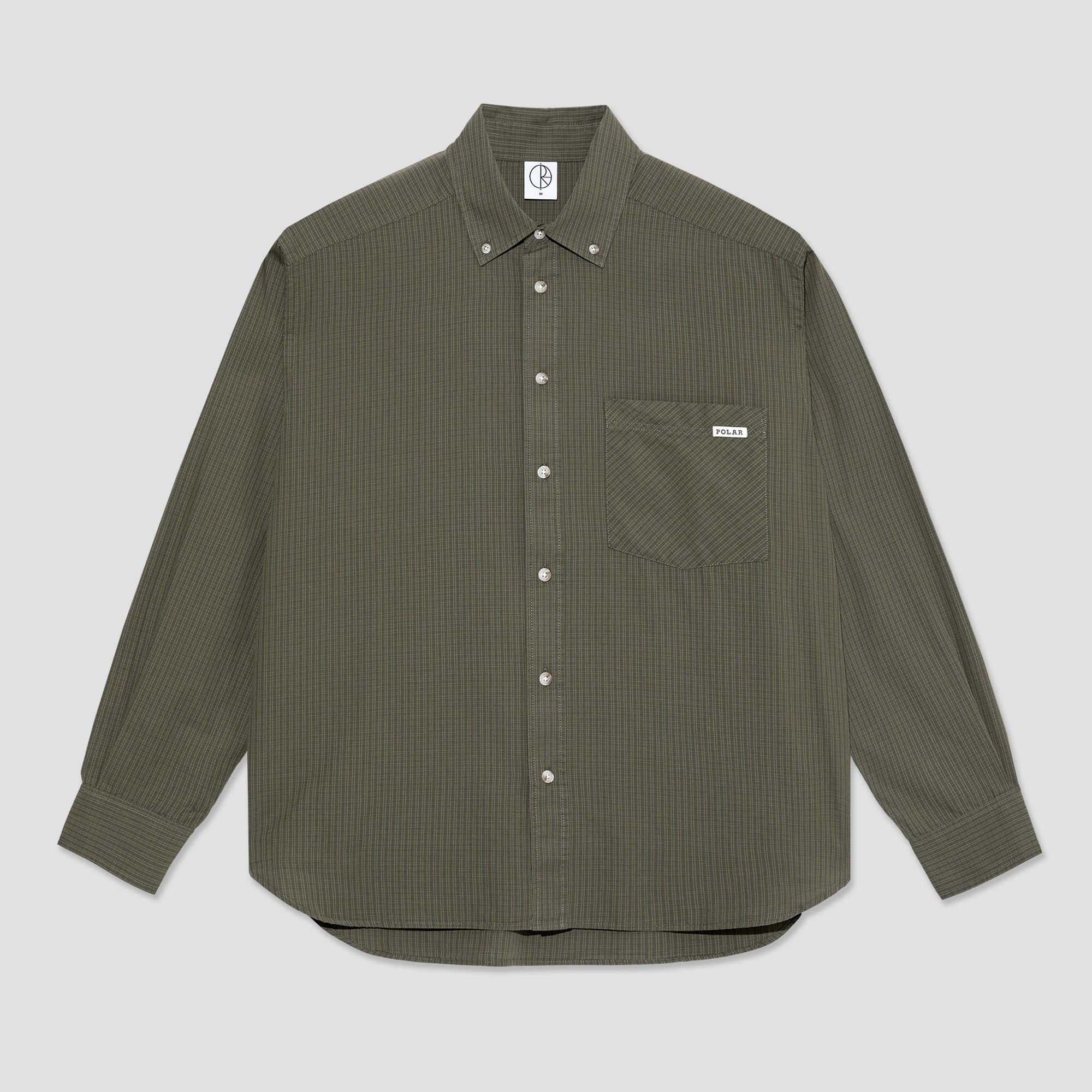 Polar Ben Longsleeve Shirt Army Green Check