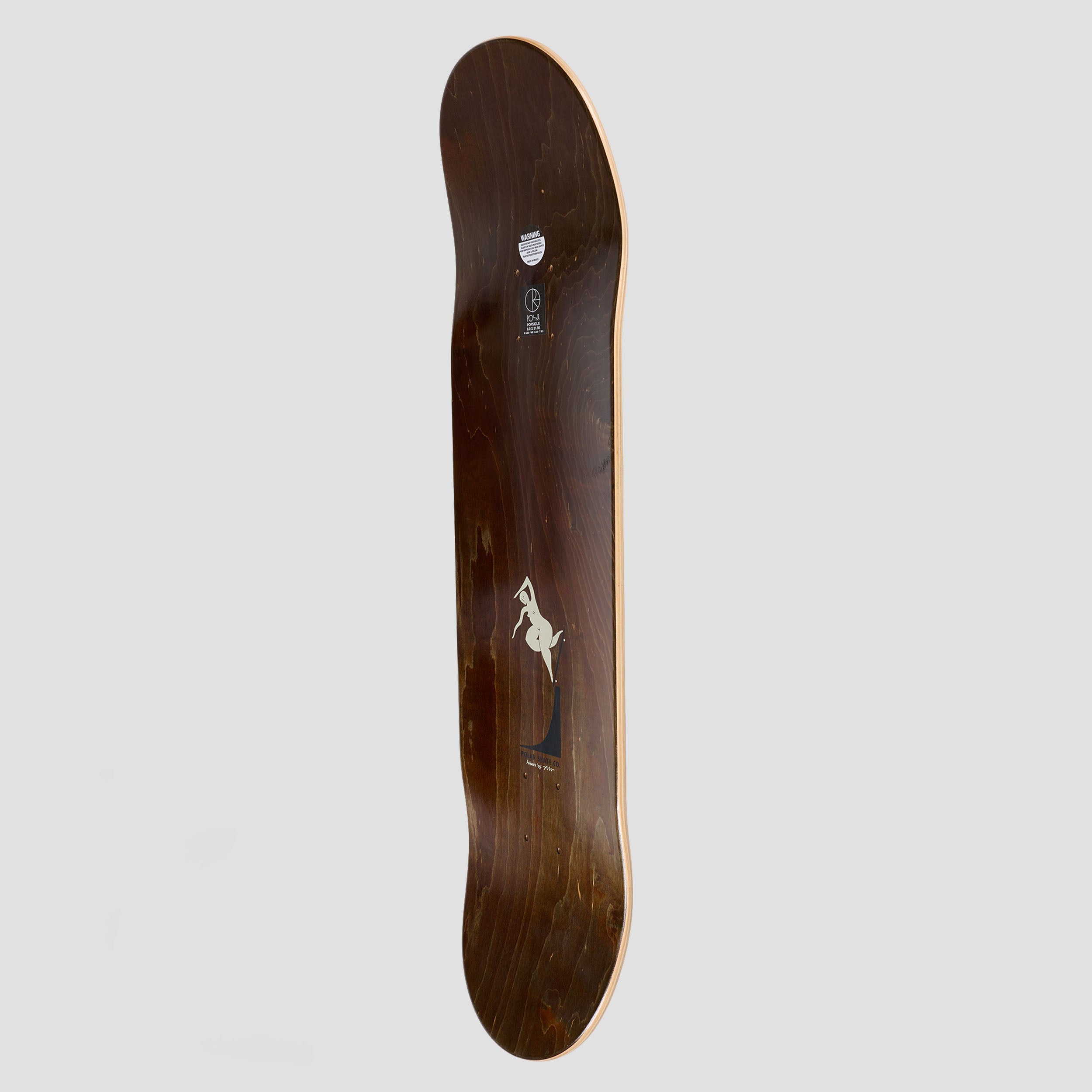 Polar 8.0 Oskar Rozenberg BS Noseblunt Skateboard Deck Burnt Red