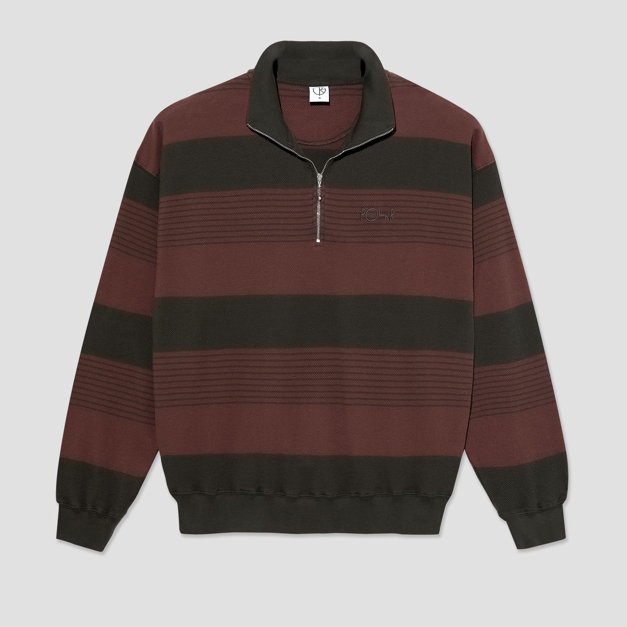 Polar Half Zip Longsleeve Shirt Dirty Black / Brownstone