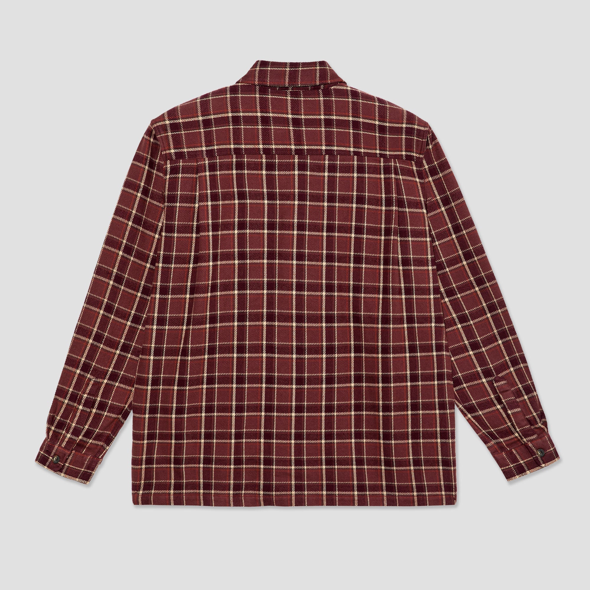 Polar Mike Longsleeve Shirt Flannel Oxblood Check