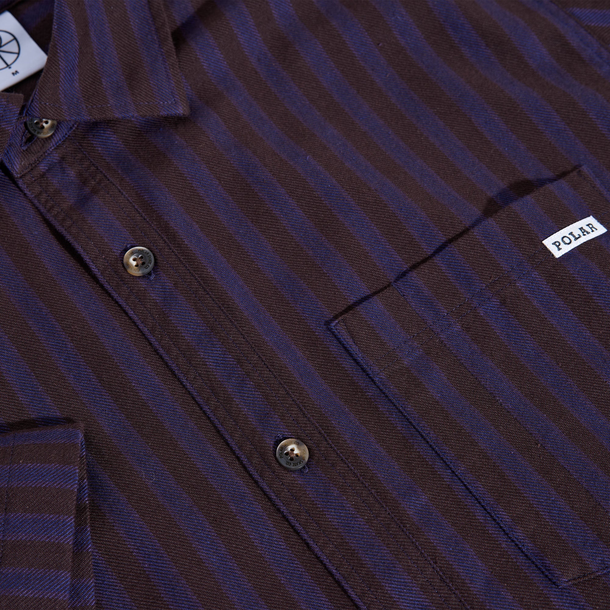 Polar Mitchell Shirt Purple / Chocolate