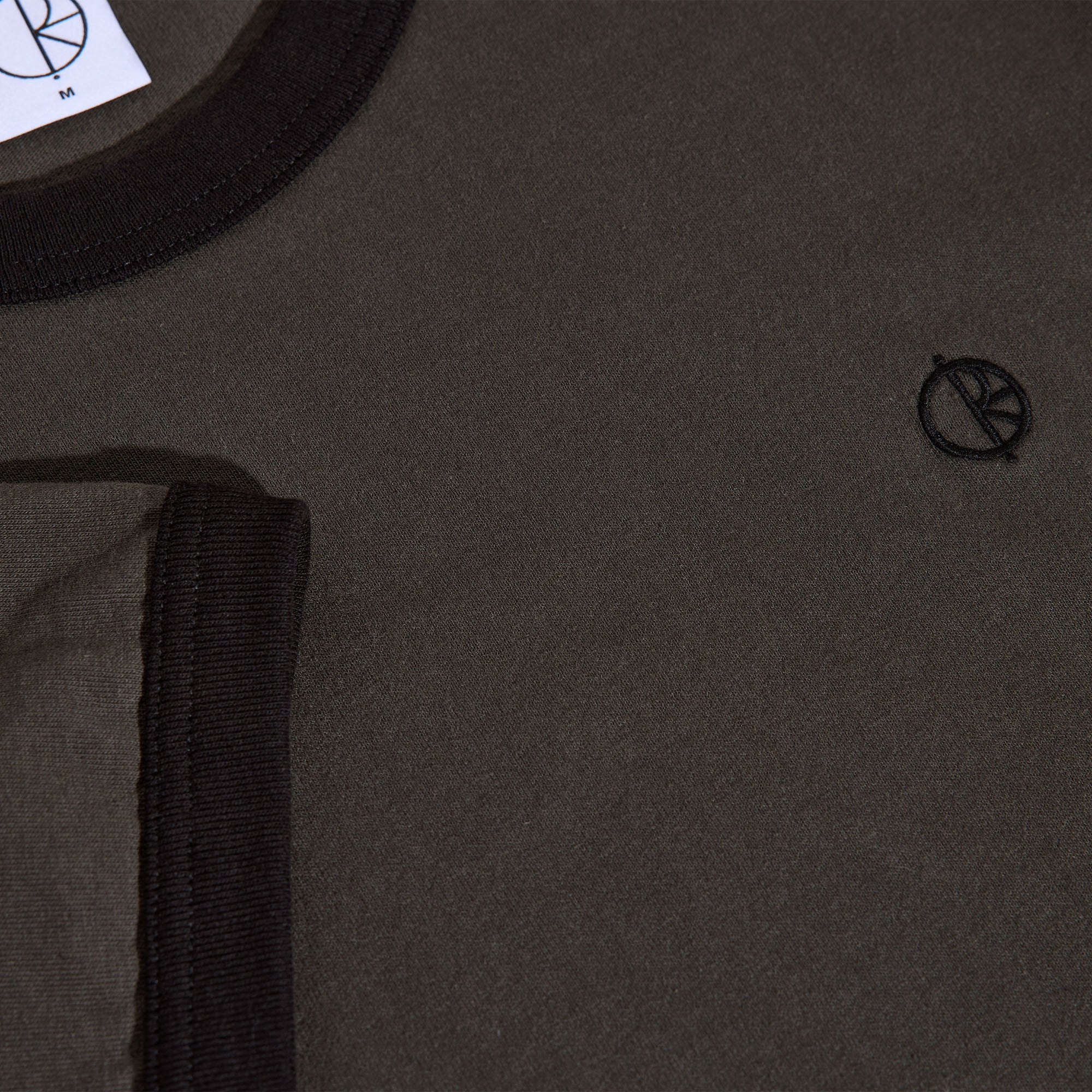 Polar Ringer T-Shirt Dirty Black / Black