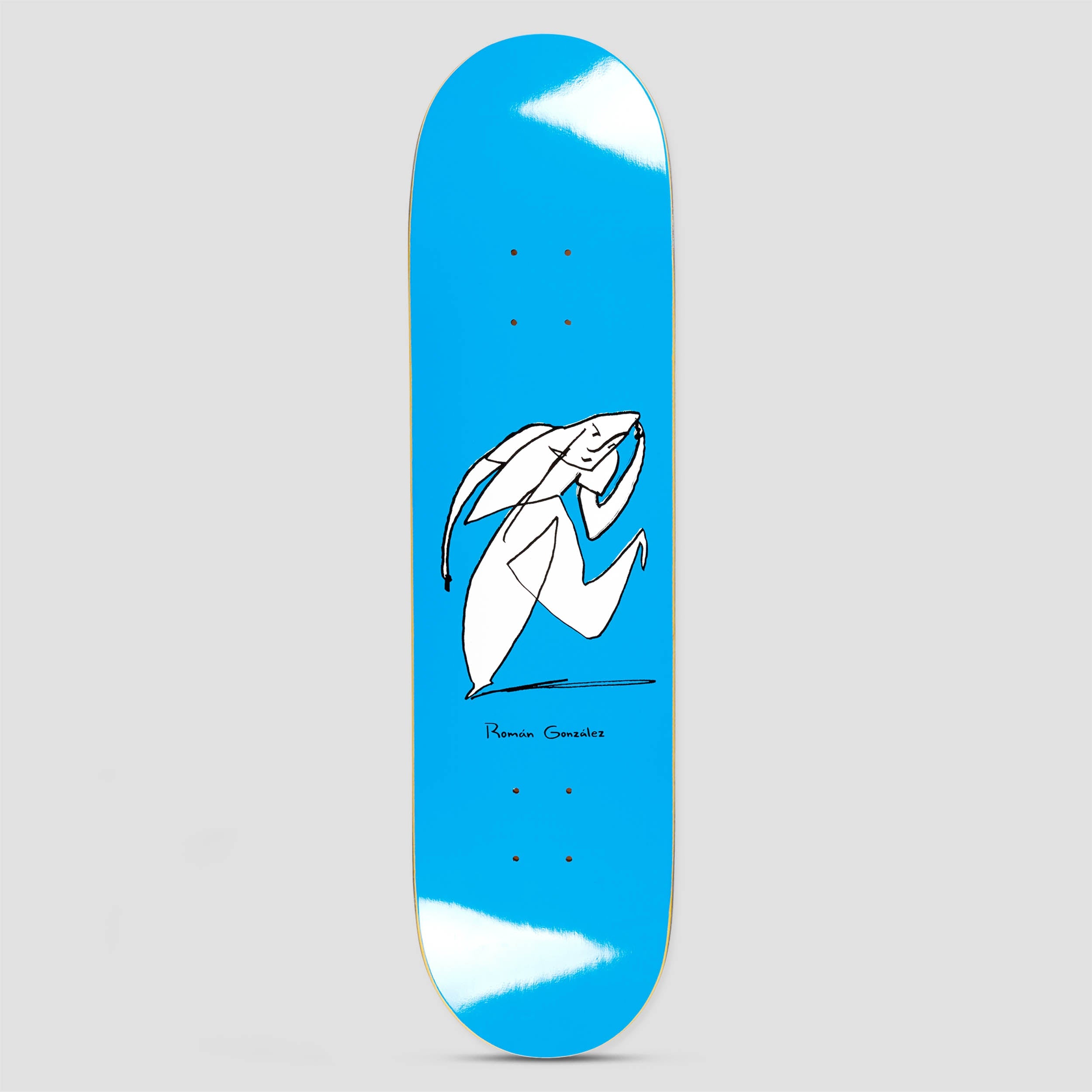 Polar 8.125 Roman Gonzalez Stay In Motion Skateboard Deck Blue