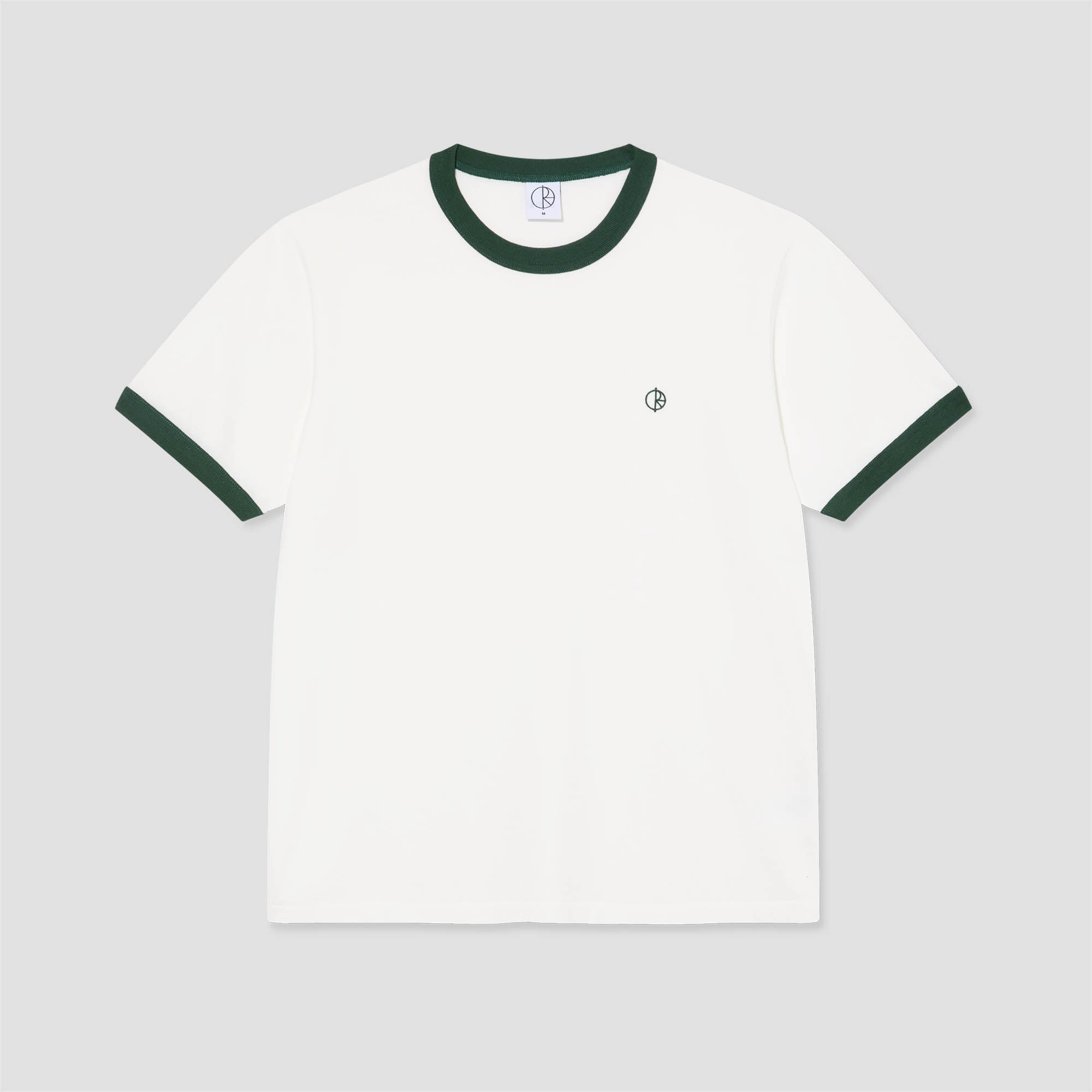 Polar Ringer T-Shirt Cloud White / Dark Green