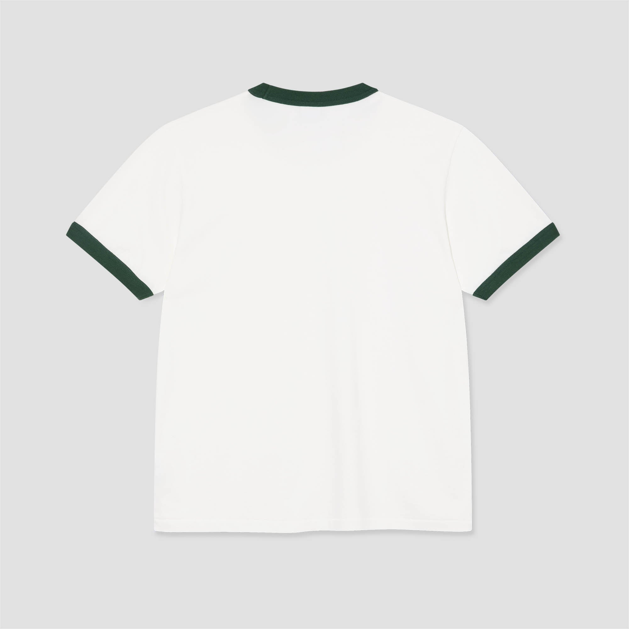 Polar Ringer T-Shirt Cloud White / Dark Green