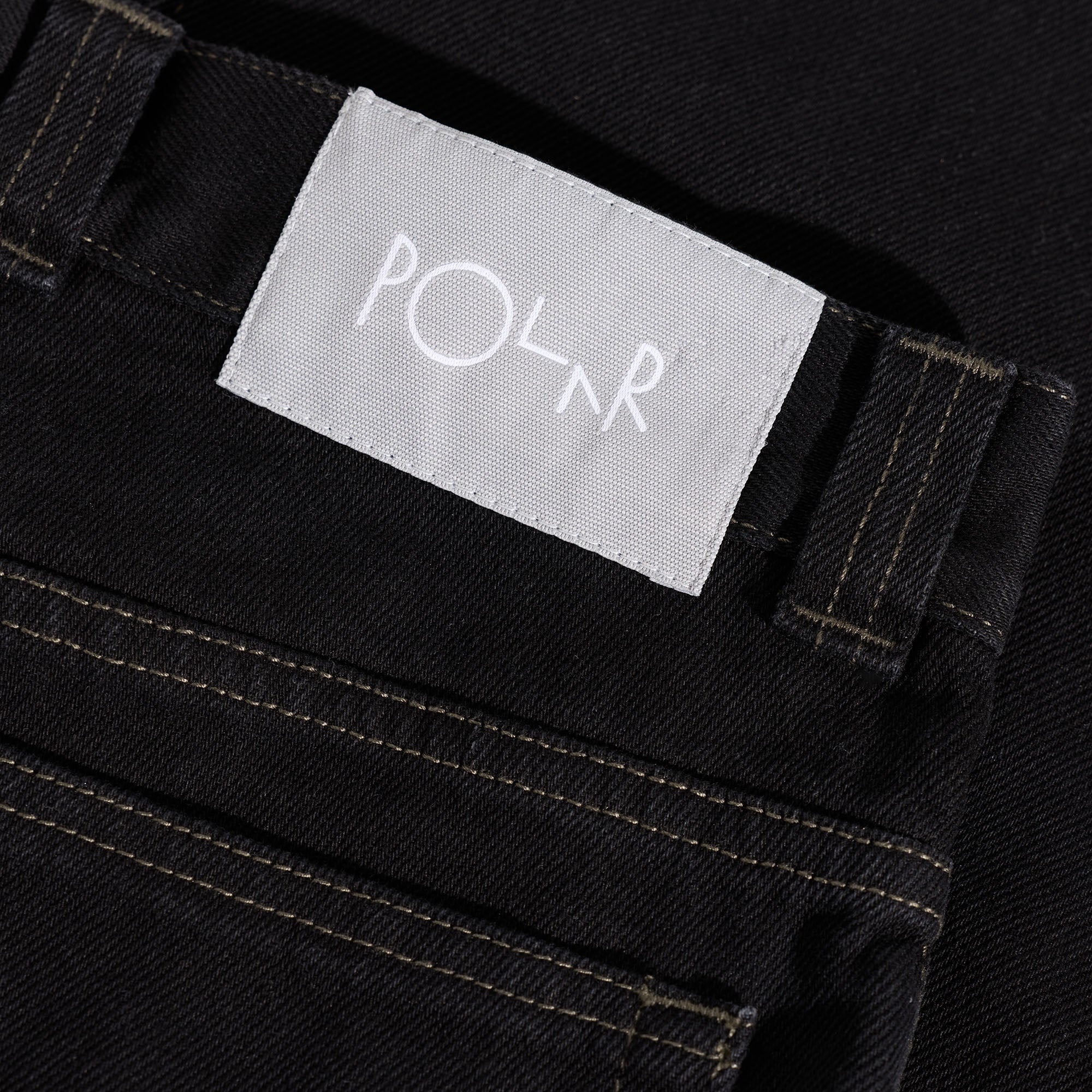 Polar 93! Contrast Stitching Pants Black / Dark Olive