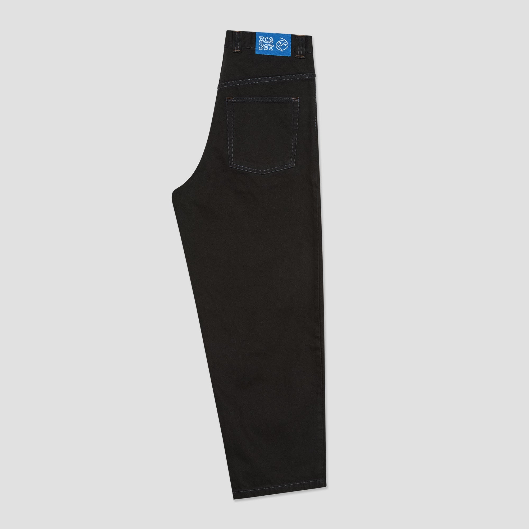 Polar Big Boy Pants Black / Blue Stitching