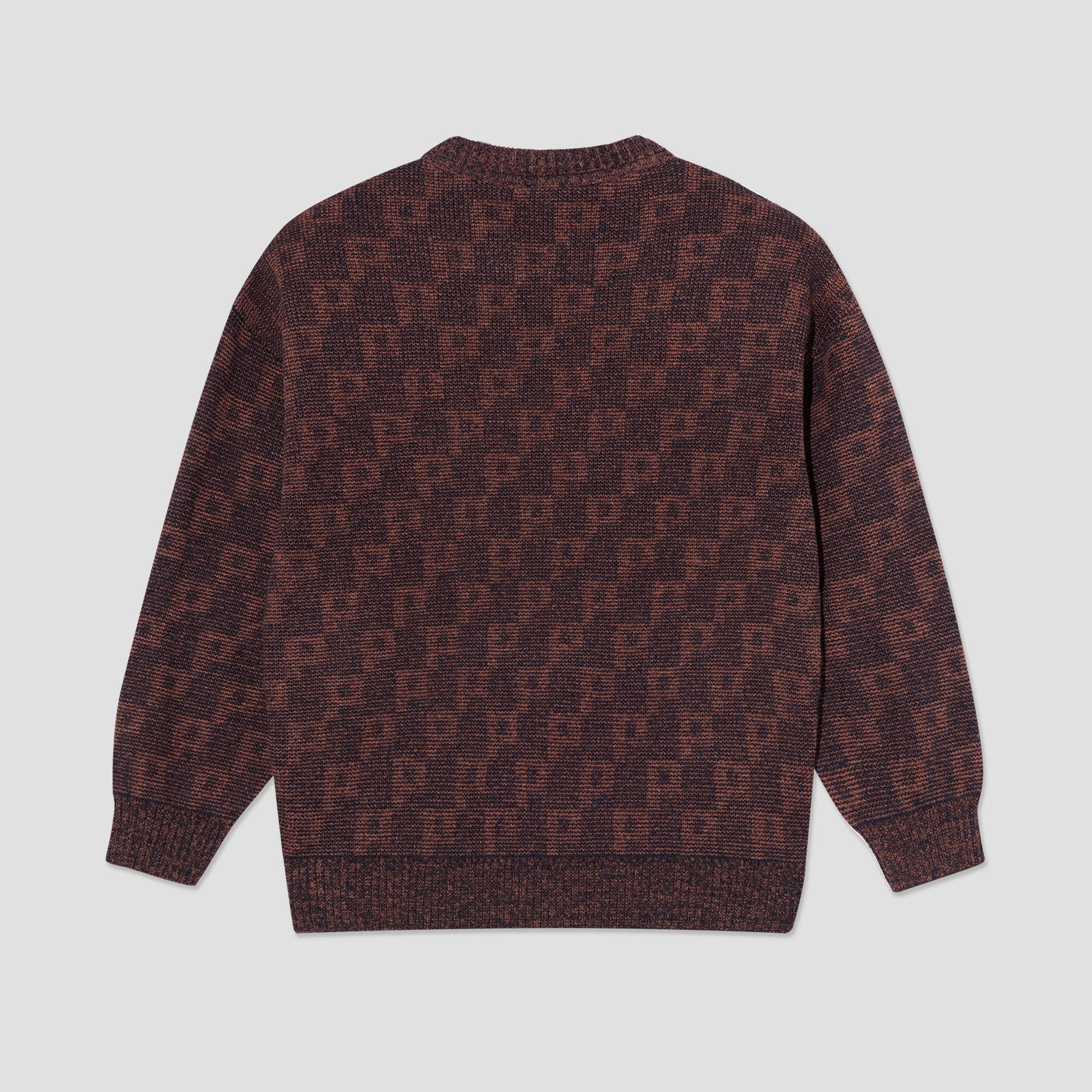 Polar George P Pattern Sweater Navy / Orange