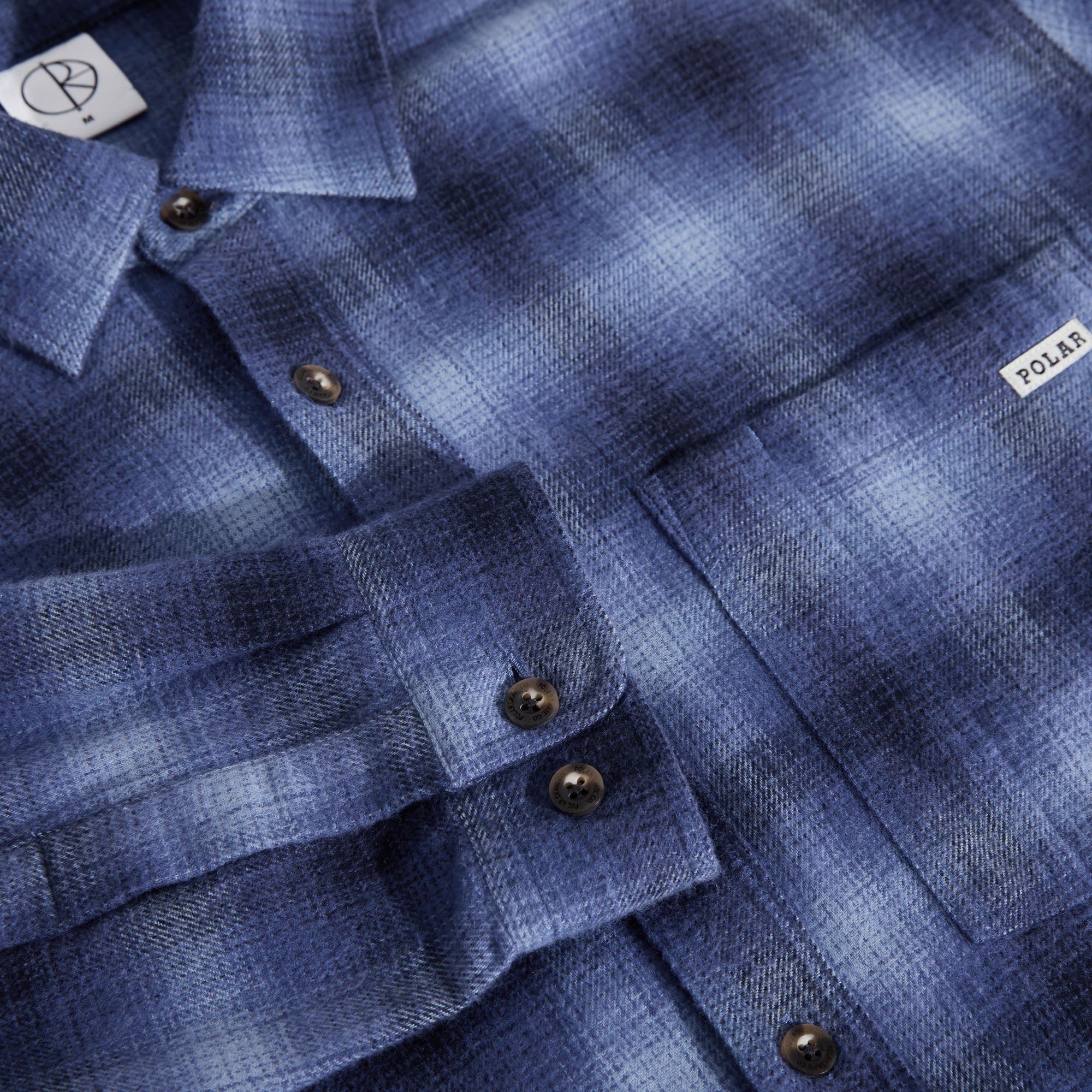 Polar Mitchell Longsleeve Shirt Shadow Check Blue