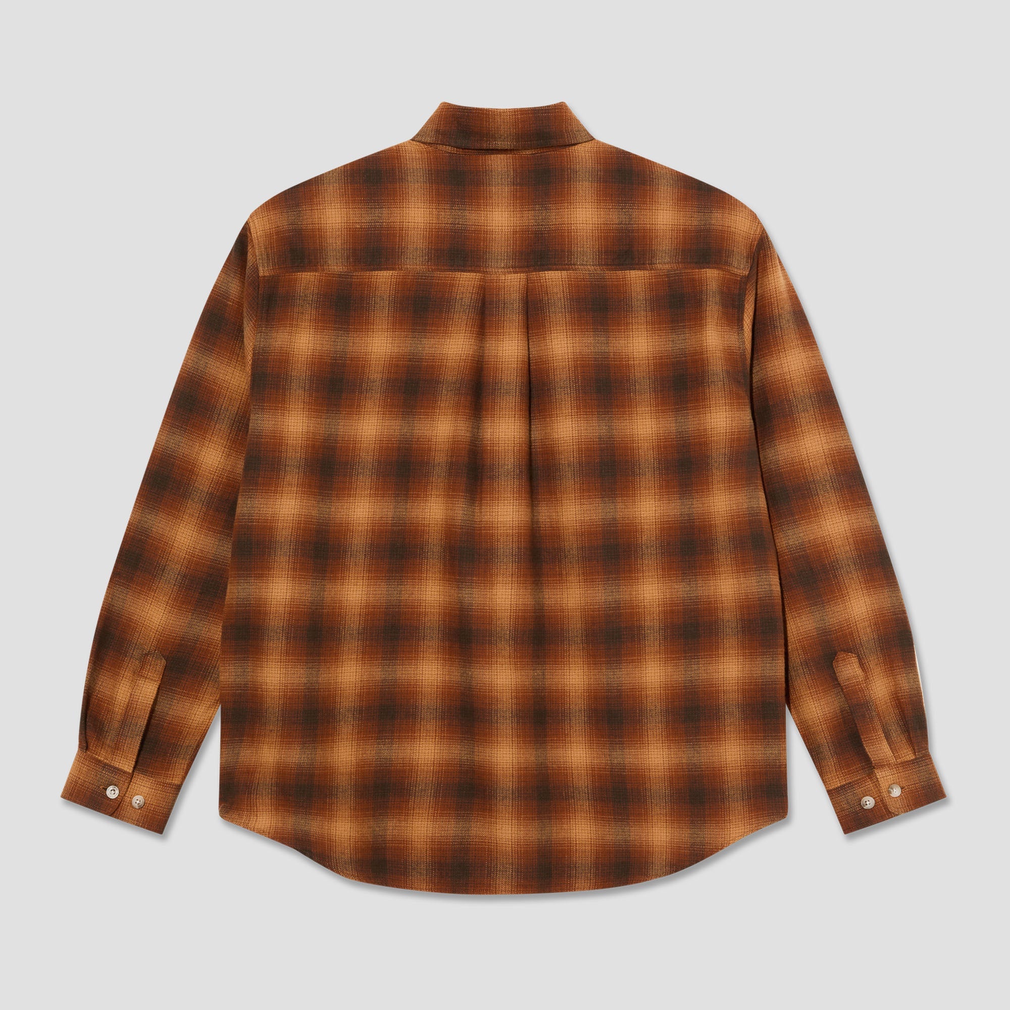 Polar Mitchell Longsleeve Shirt Shadow Check Caramel