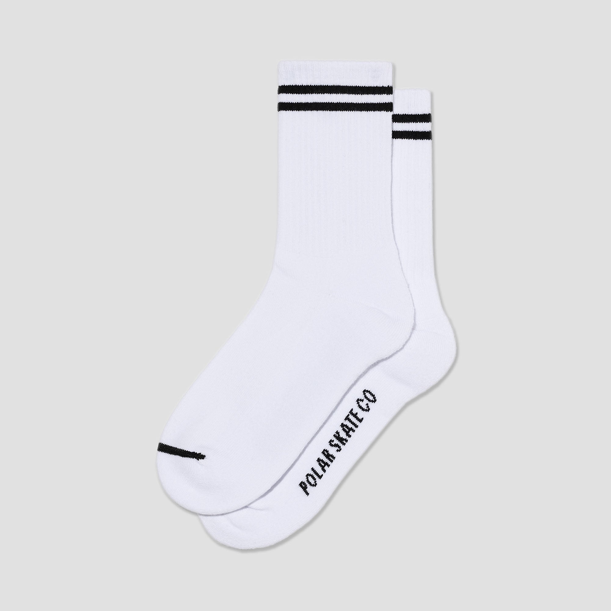 Polar Rib 2 Stripes Socks White / Black