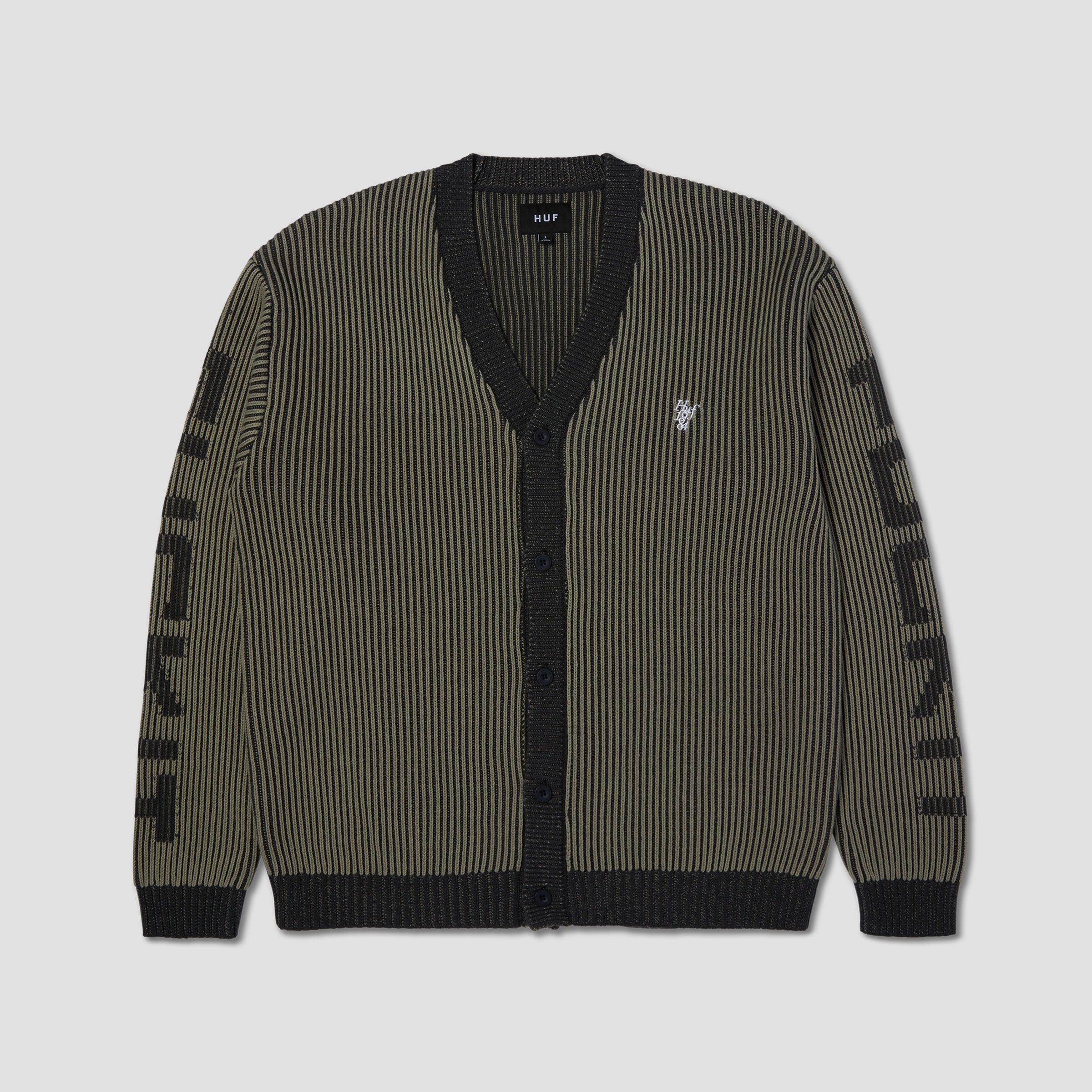 HUF Repeater Cardigan Asphalt