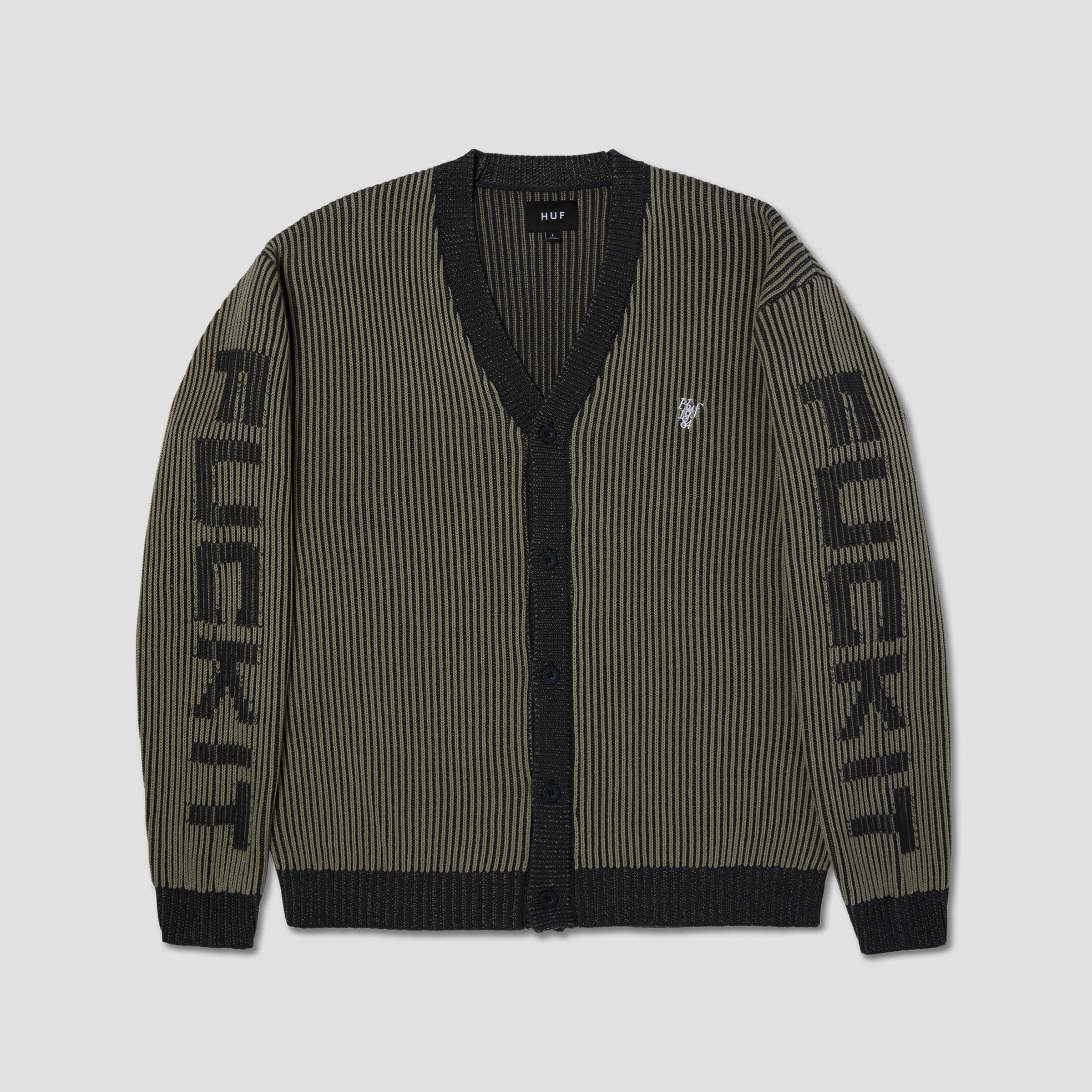HUF Repeater Cardigan Asphalt