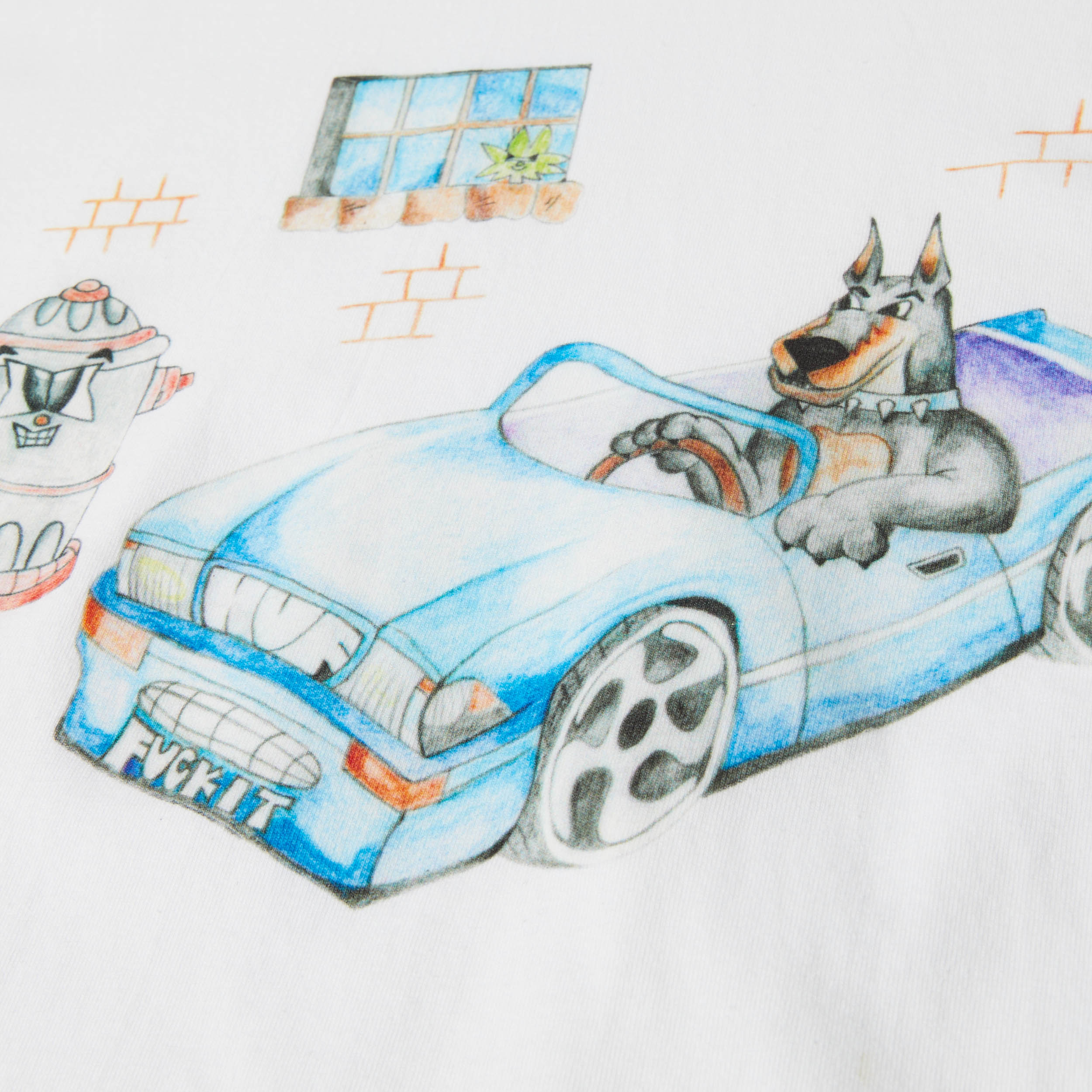 Huf Road Dawg T-Shirt White