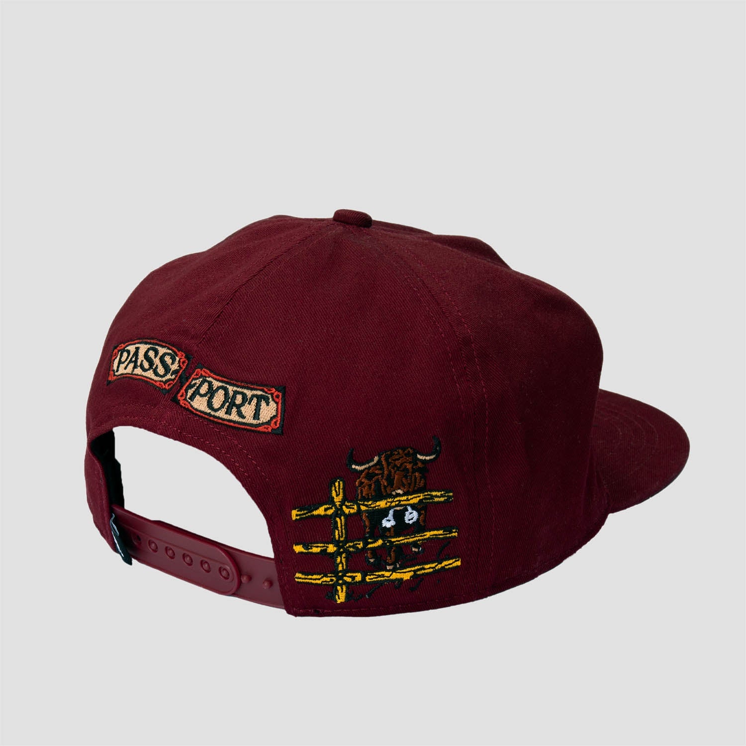 PassPort Red Flag Workers Cap Maroon