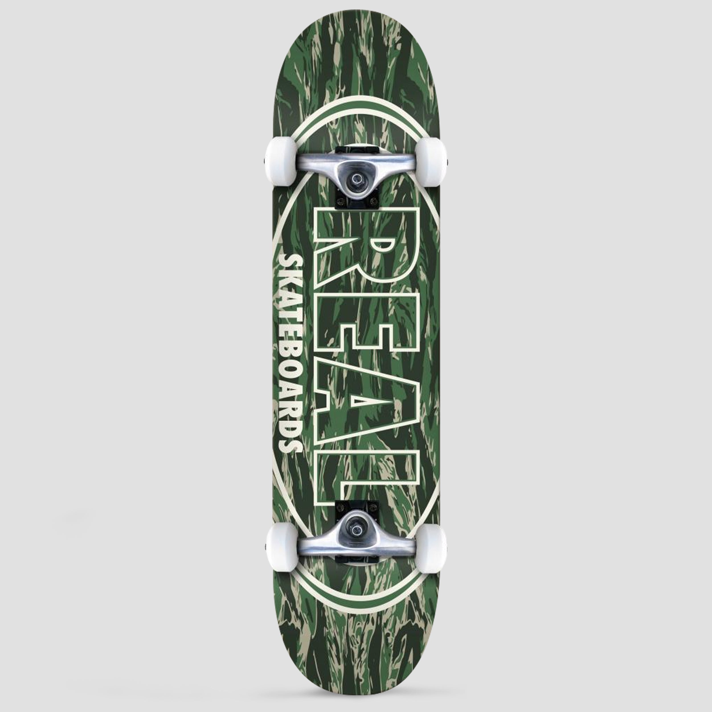 Real 7.5 Stealth Oval Complete Skateboard Green