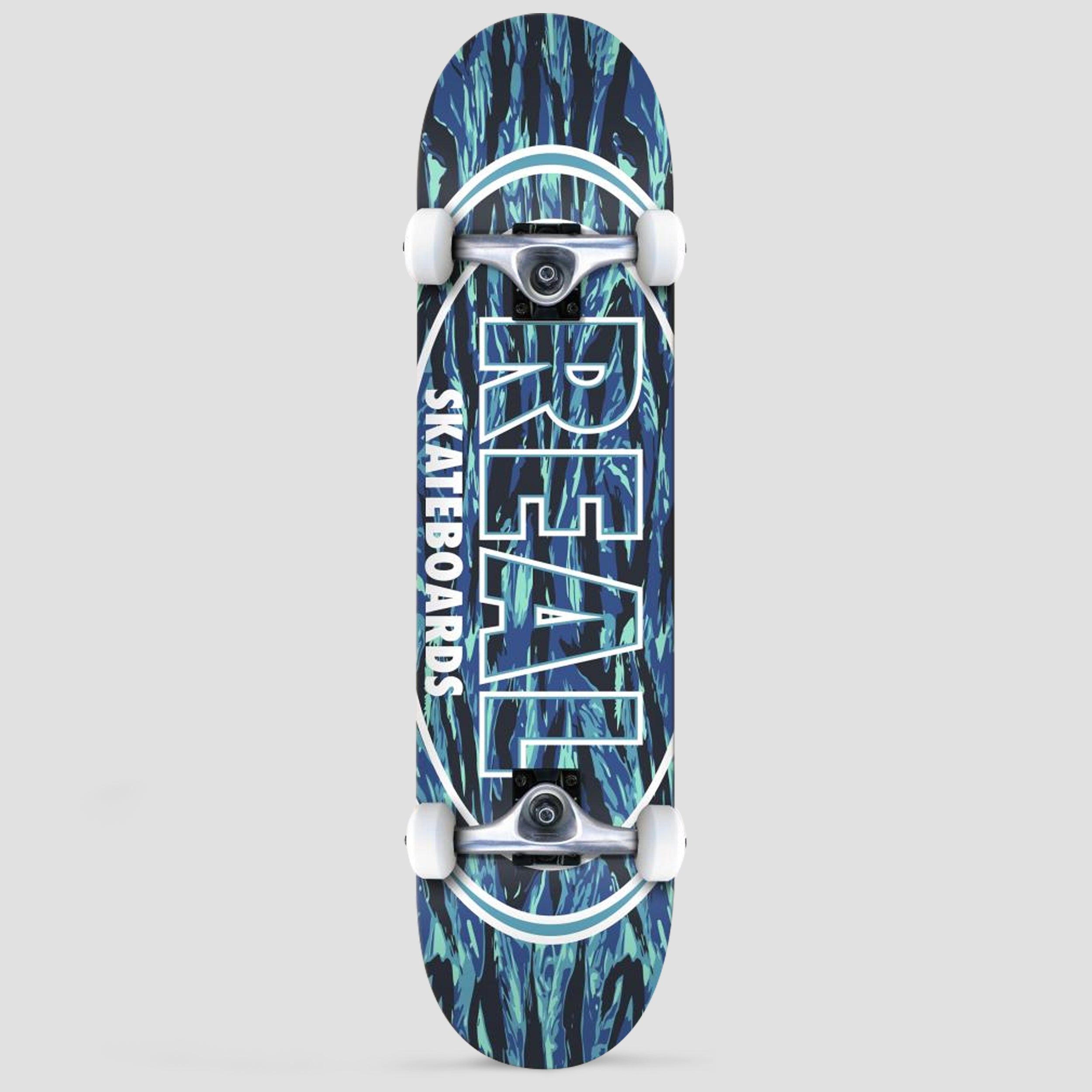 Real 7.75 Stealth Oval Complete Skateboard Blue