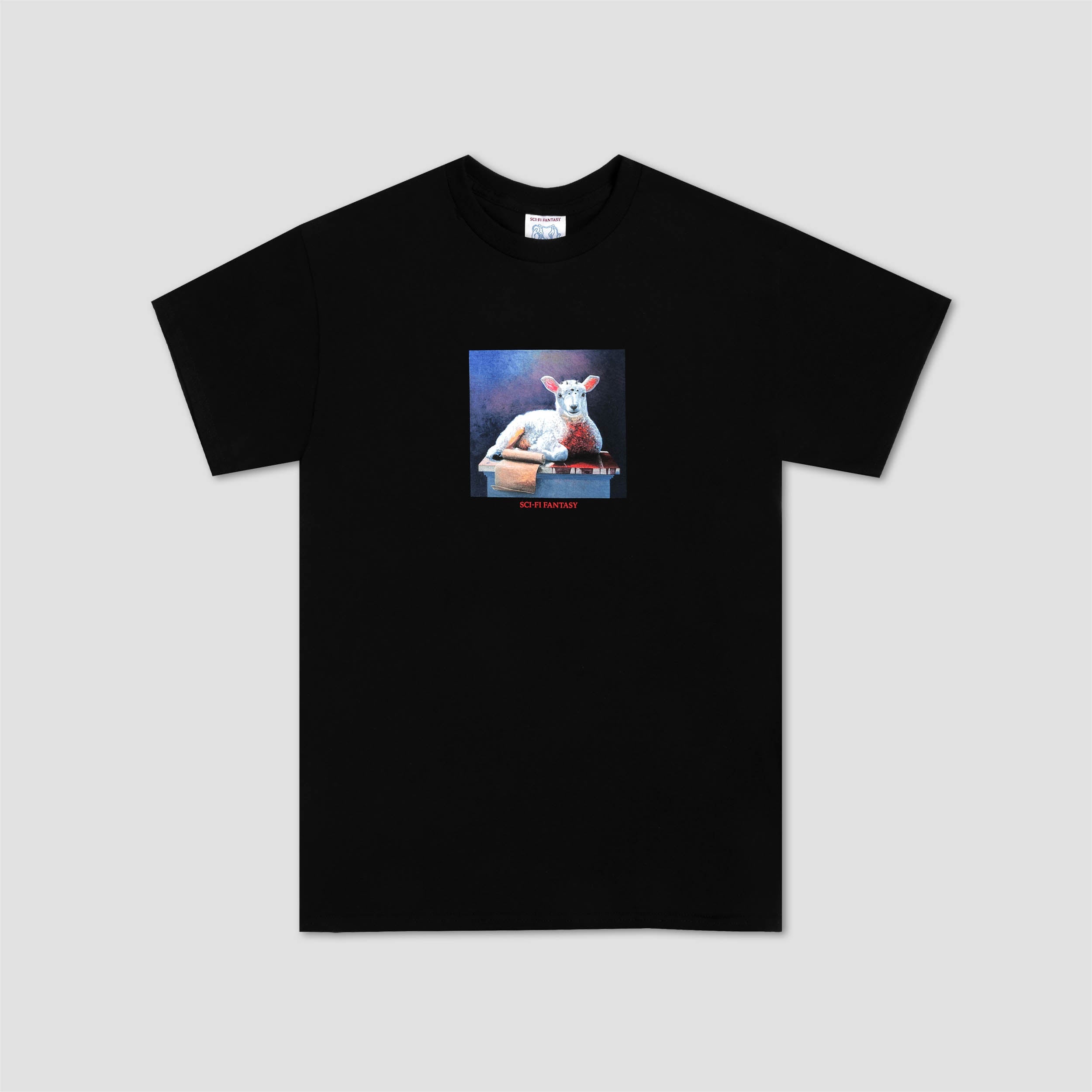 Sci-Fi Fantasy Lamb T-Shirt Black