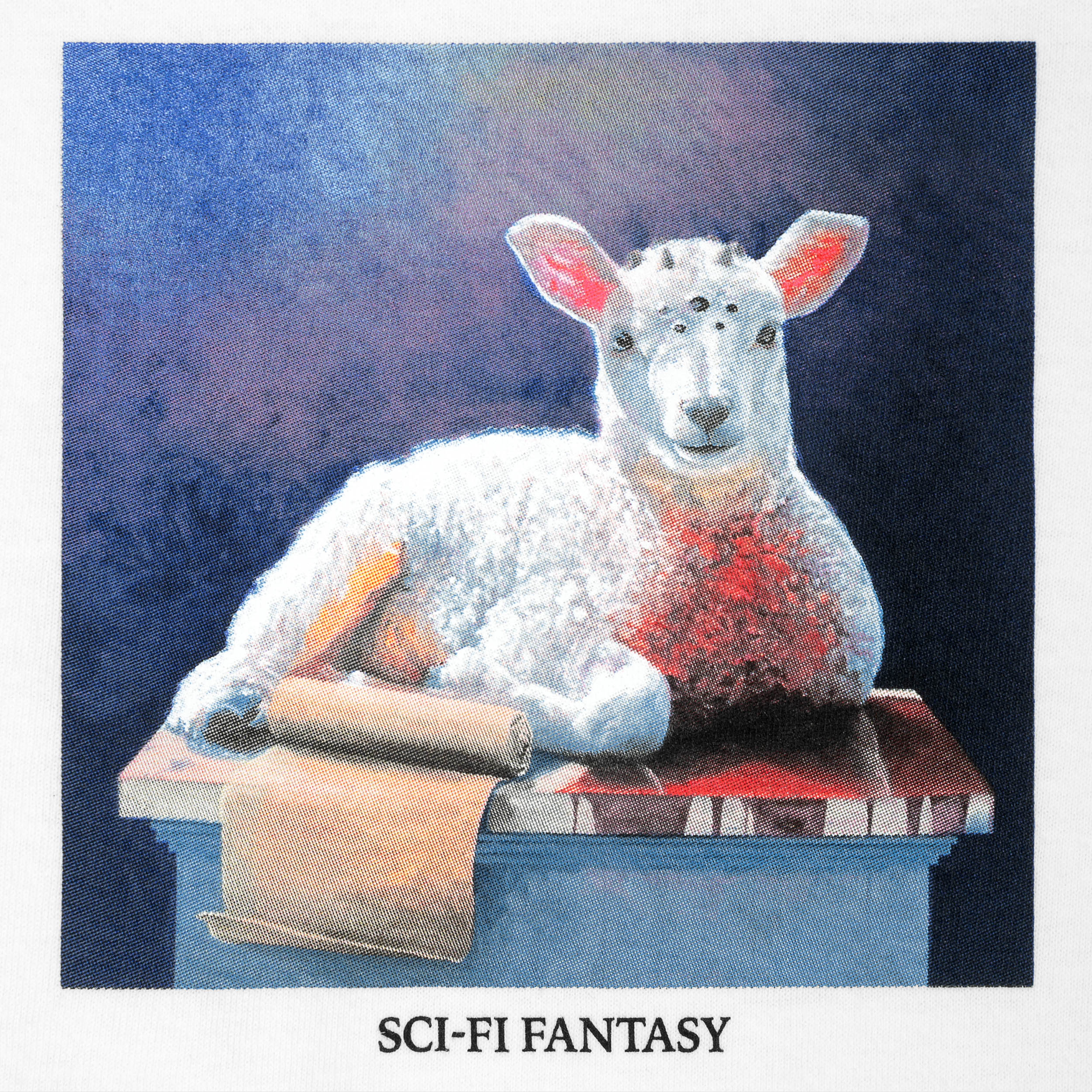 Sci-Fi Fantasy Lamb T-Shirt White