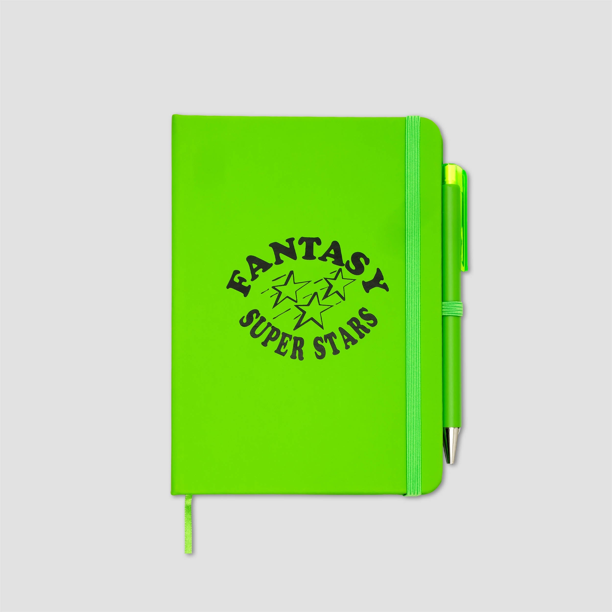 Sci-Fi Fantasy Notebook & Pen Lime