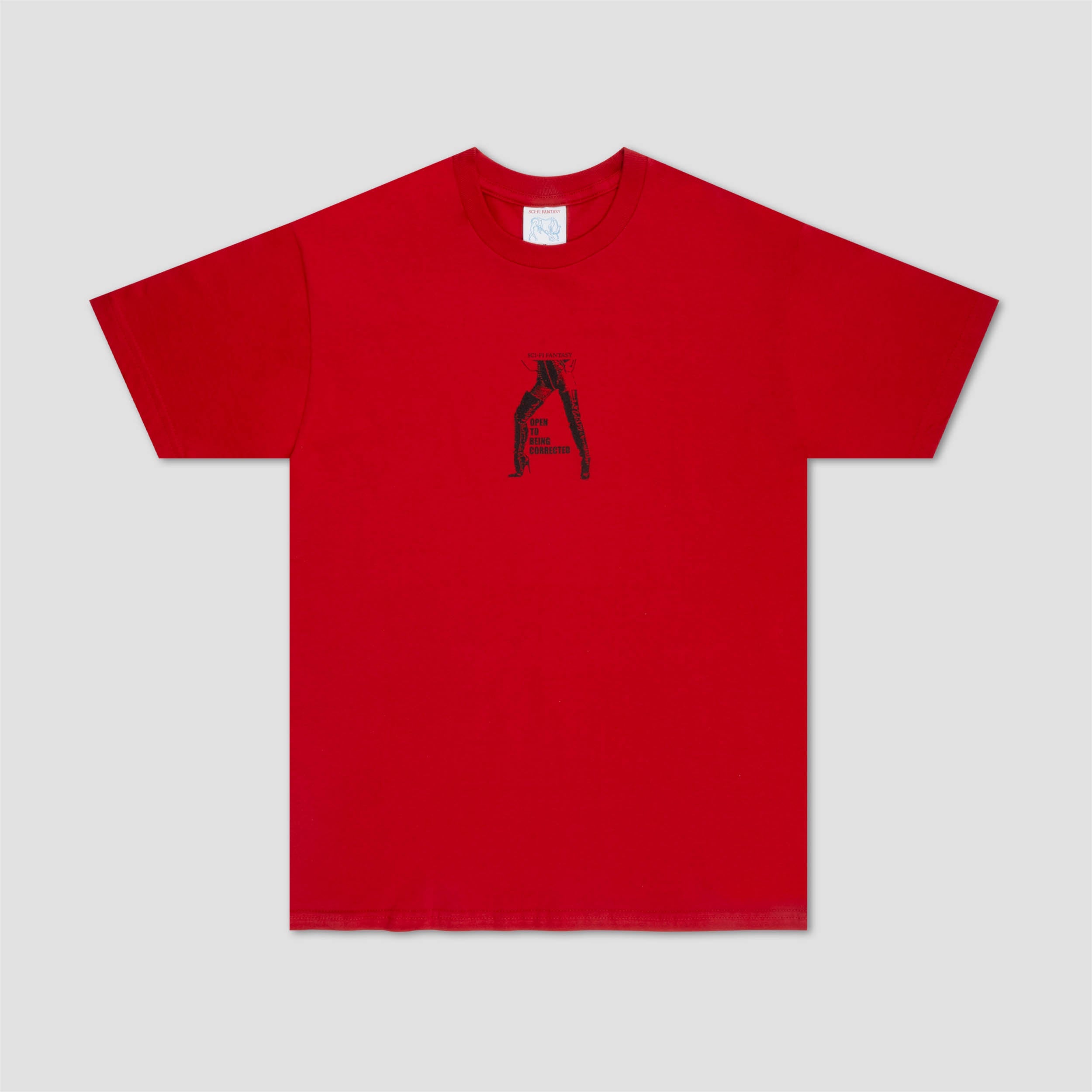 Sci-Fi Fantasy Open To Being Corrected T-Shirt Red