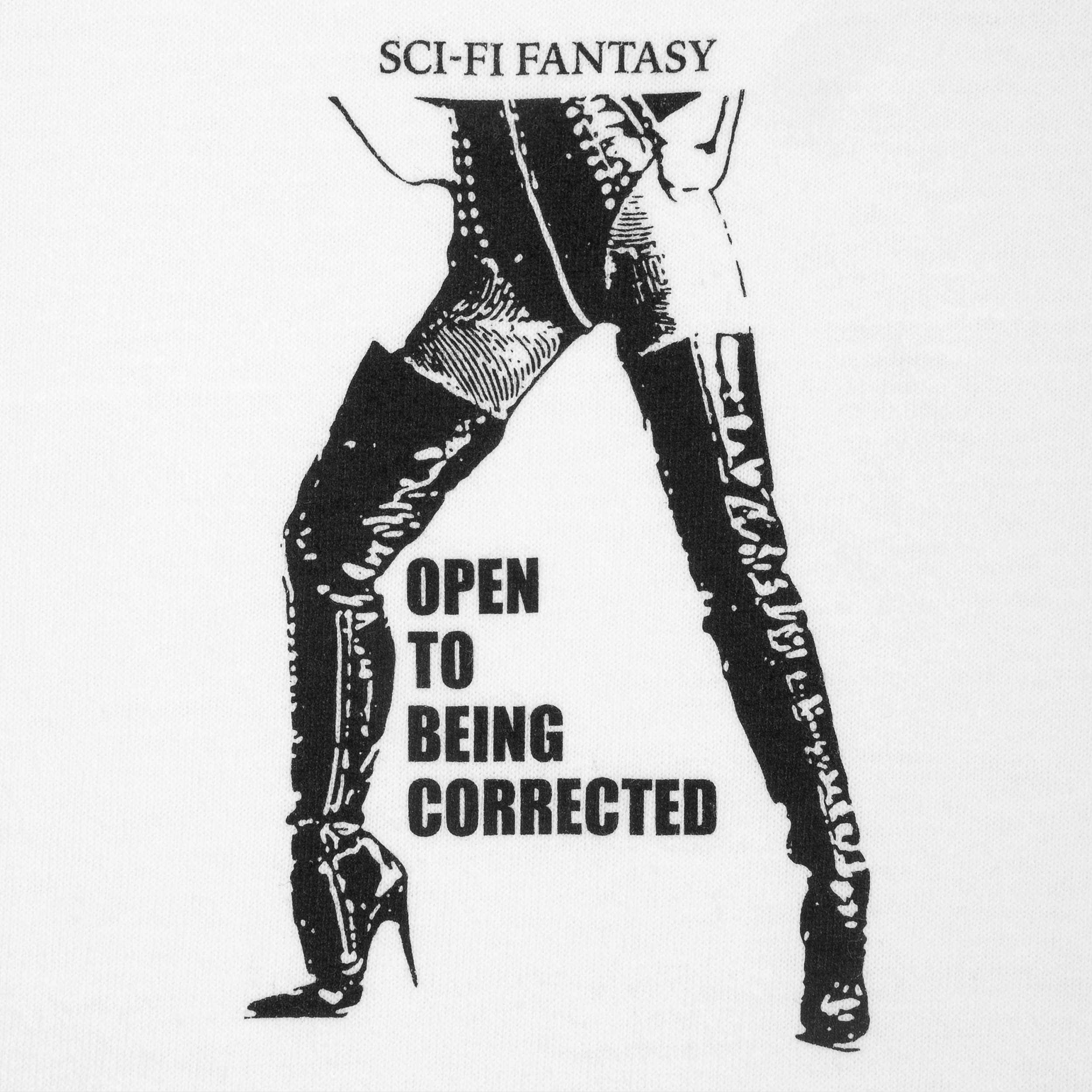 Sci-Fi Fantasy Open To Being Corrected T-Shirt White