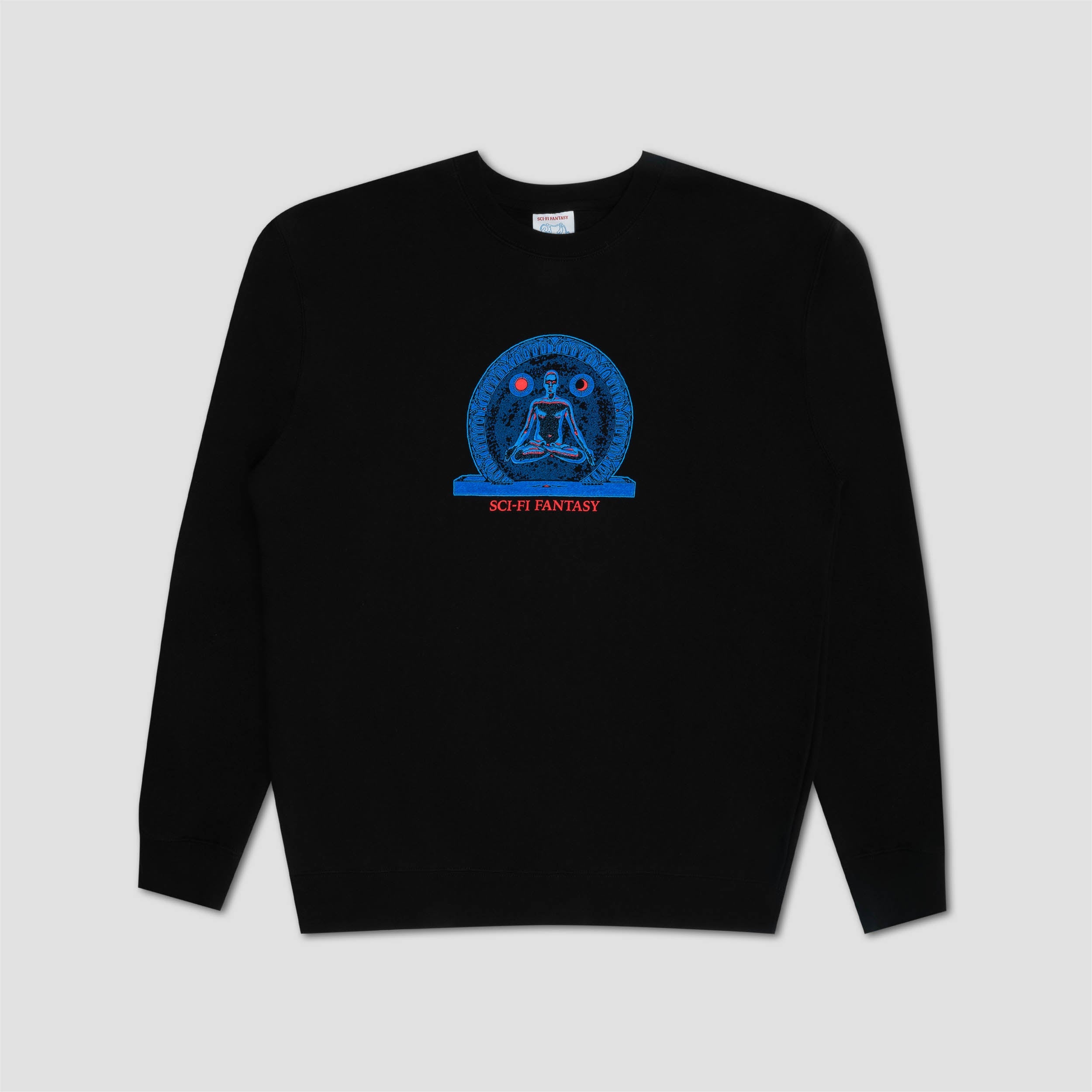 Sci-Fi Fantasy Stargate Crewneck Fleece Black