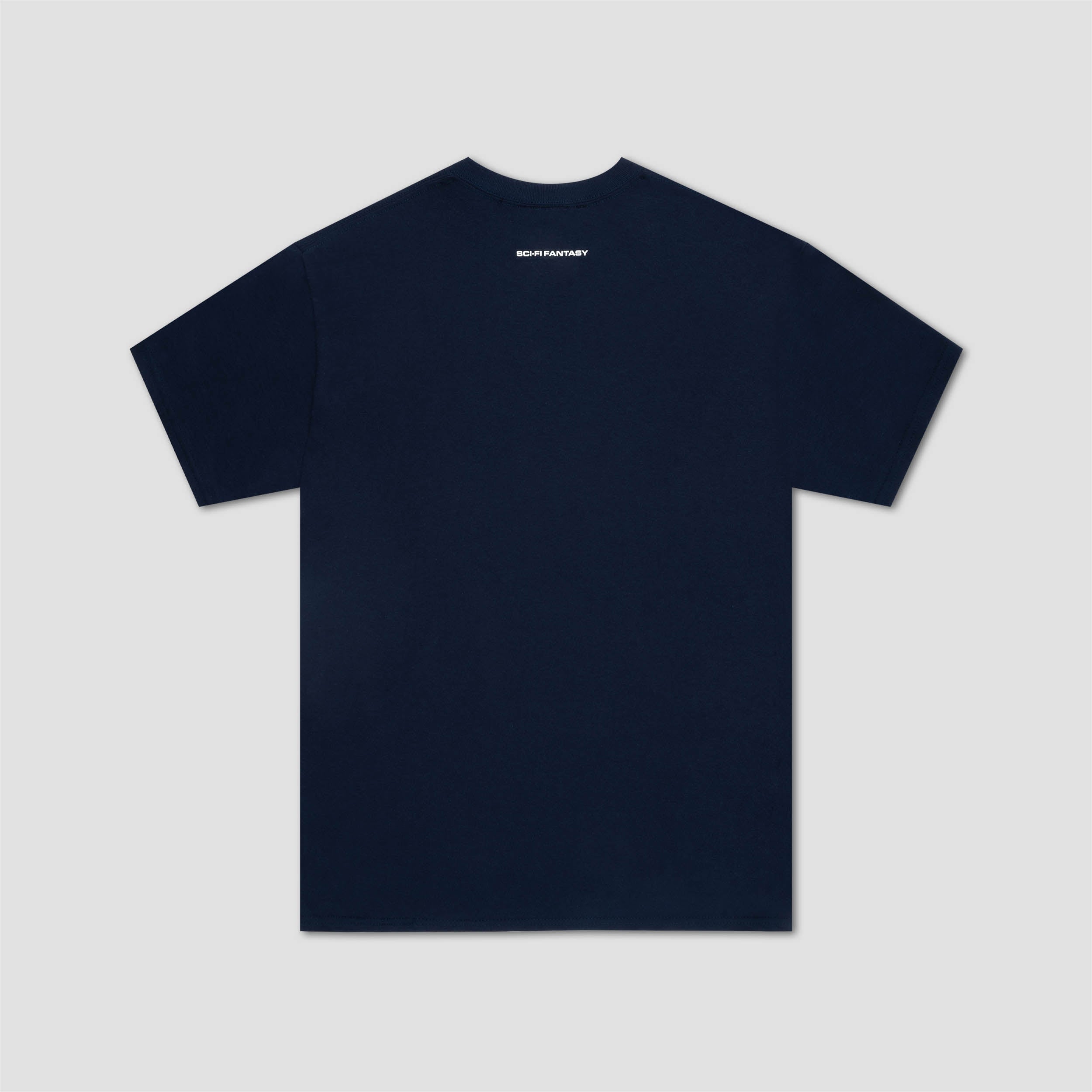 Sci-Fi Fantasy Waterfall T-Shirt Navy