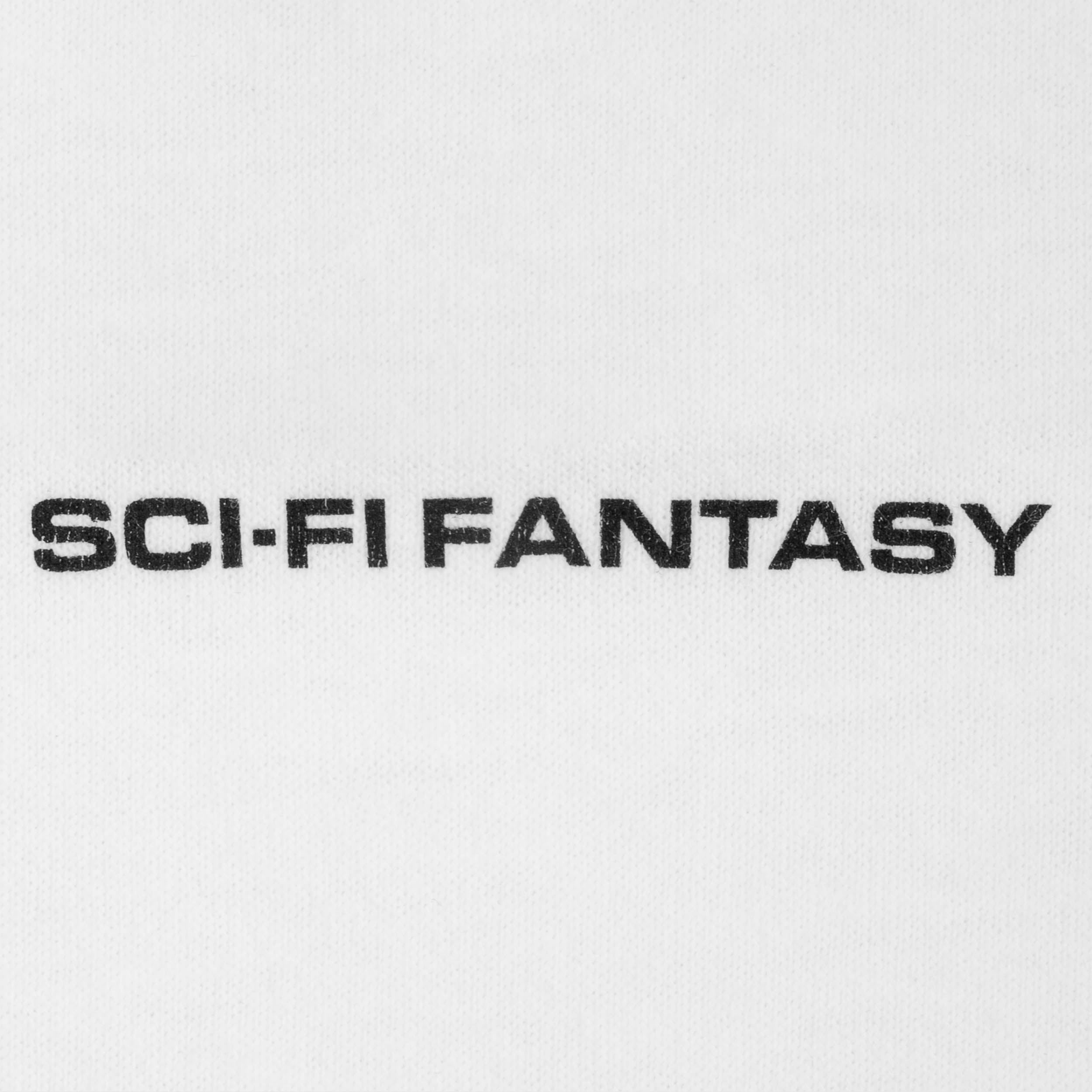 Sci-Fi Fantasy Waterfall T-Shirt White